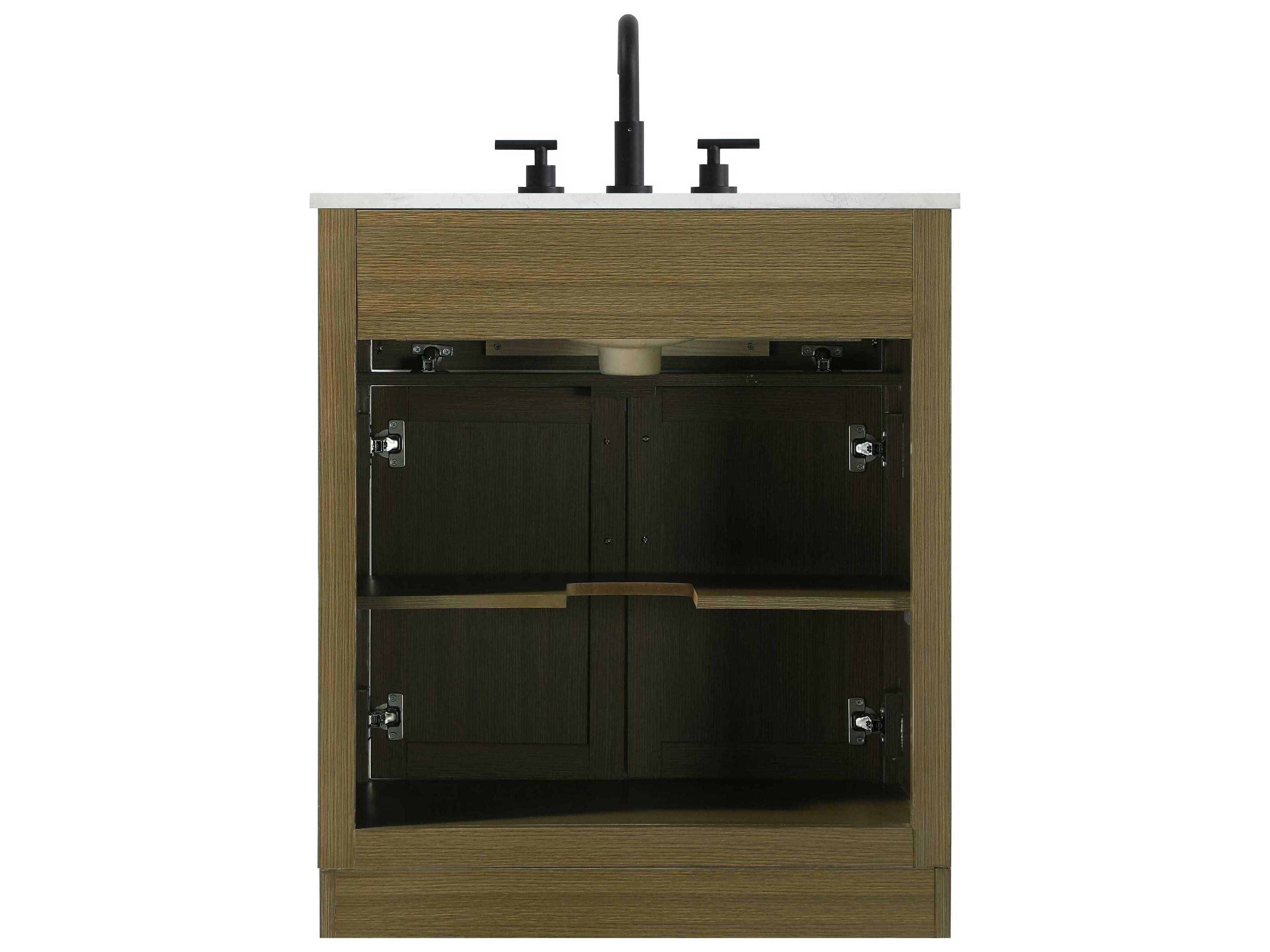 Elegant Lighting Alden Chestnut Brown 30" Vanity