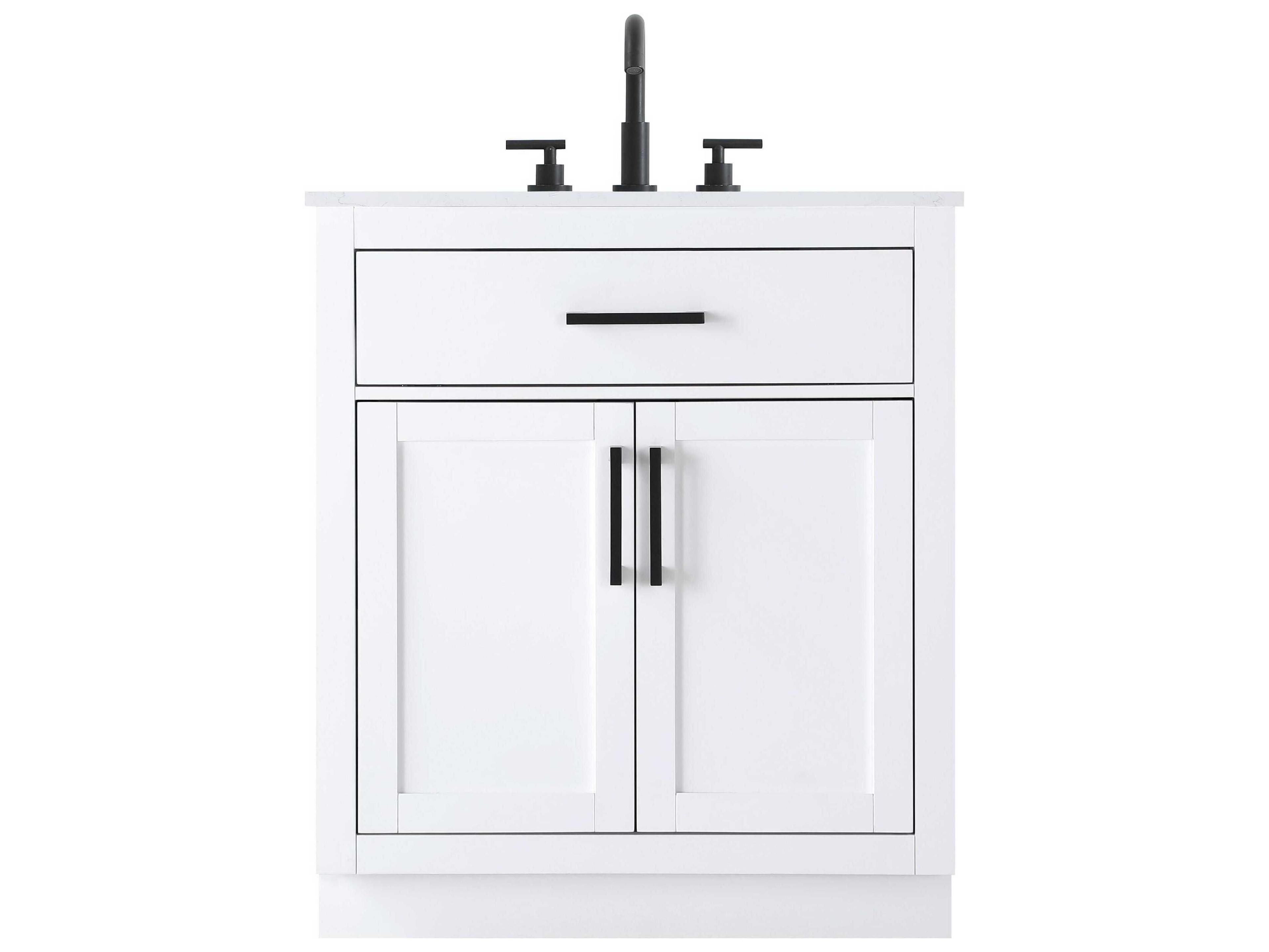 Elegant Lighting Alden White 30" Vanity