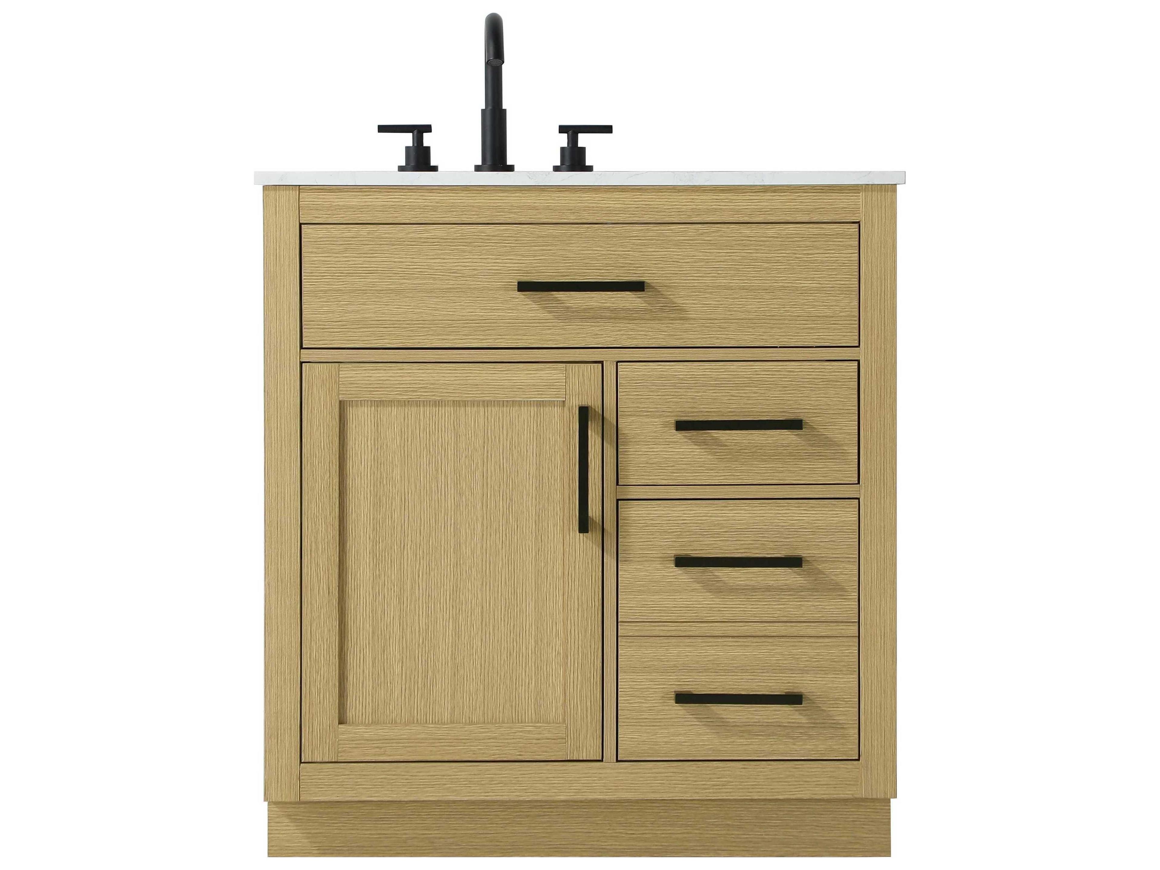 Elegant Lighting Alden Honey Brown 32" Vanity