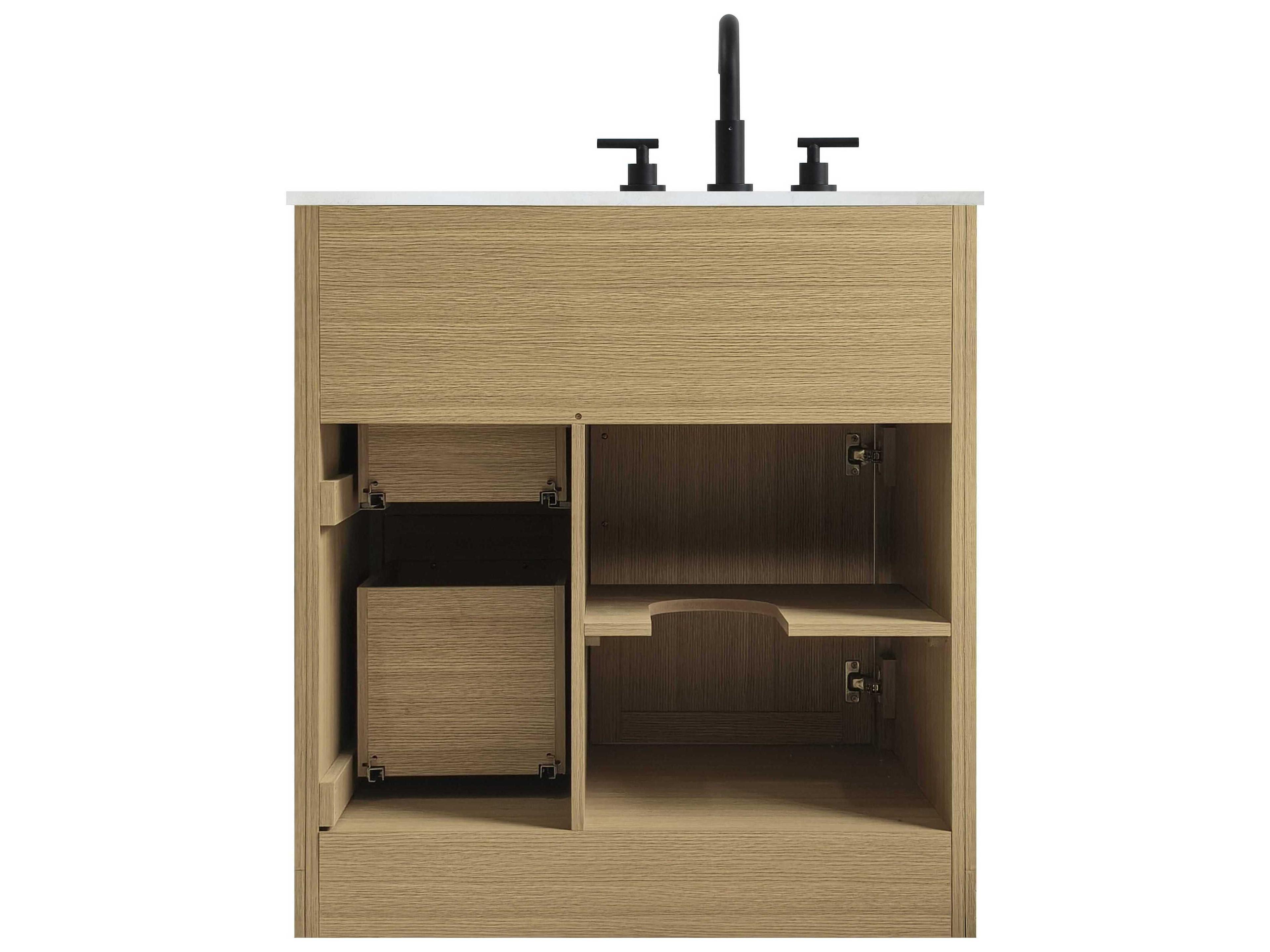 Elegant Lighting Alden Honey Brown 32" Vanity