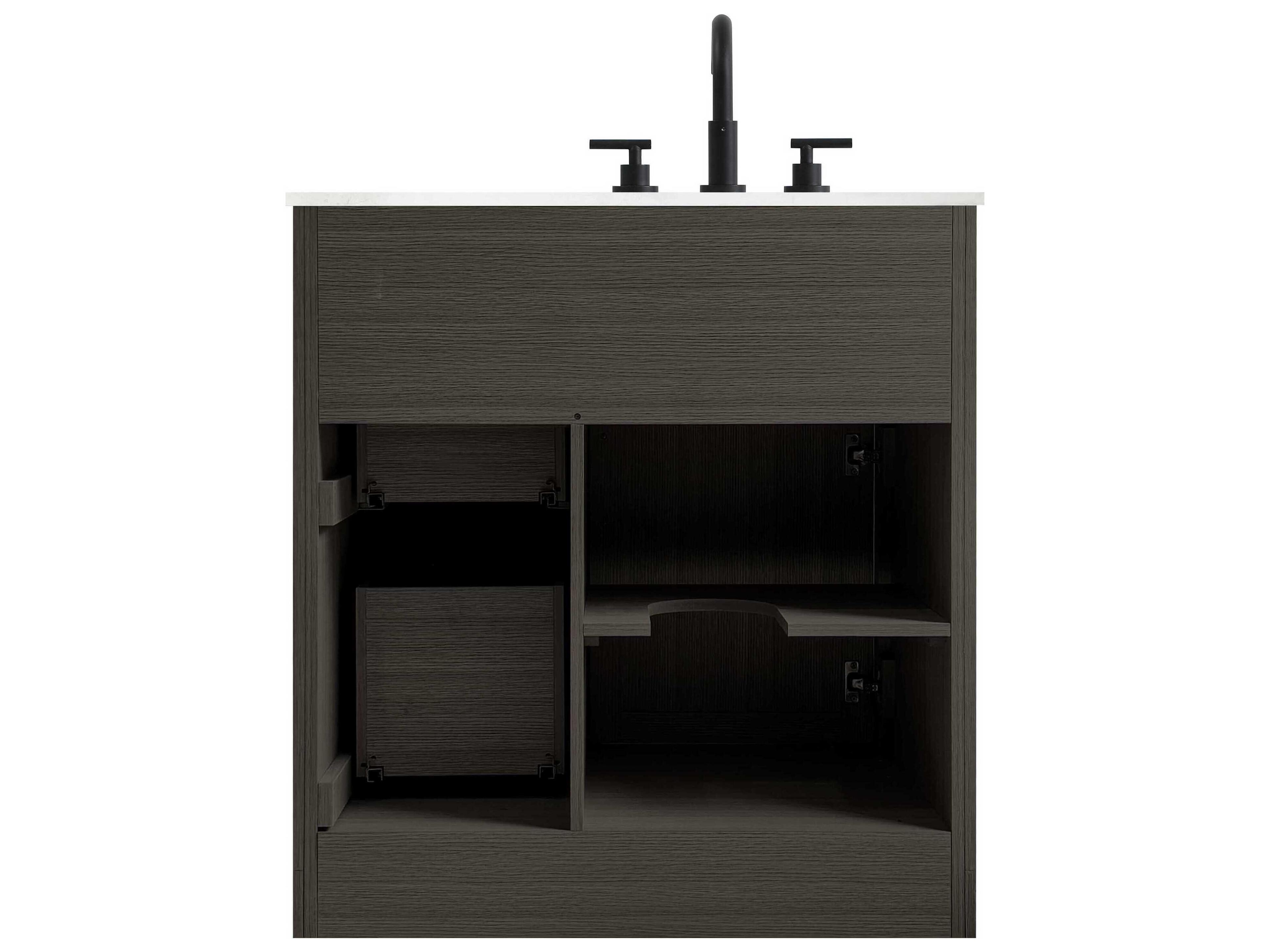 Elegant Lighting Alden Mocha Brown 32" Vanity