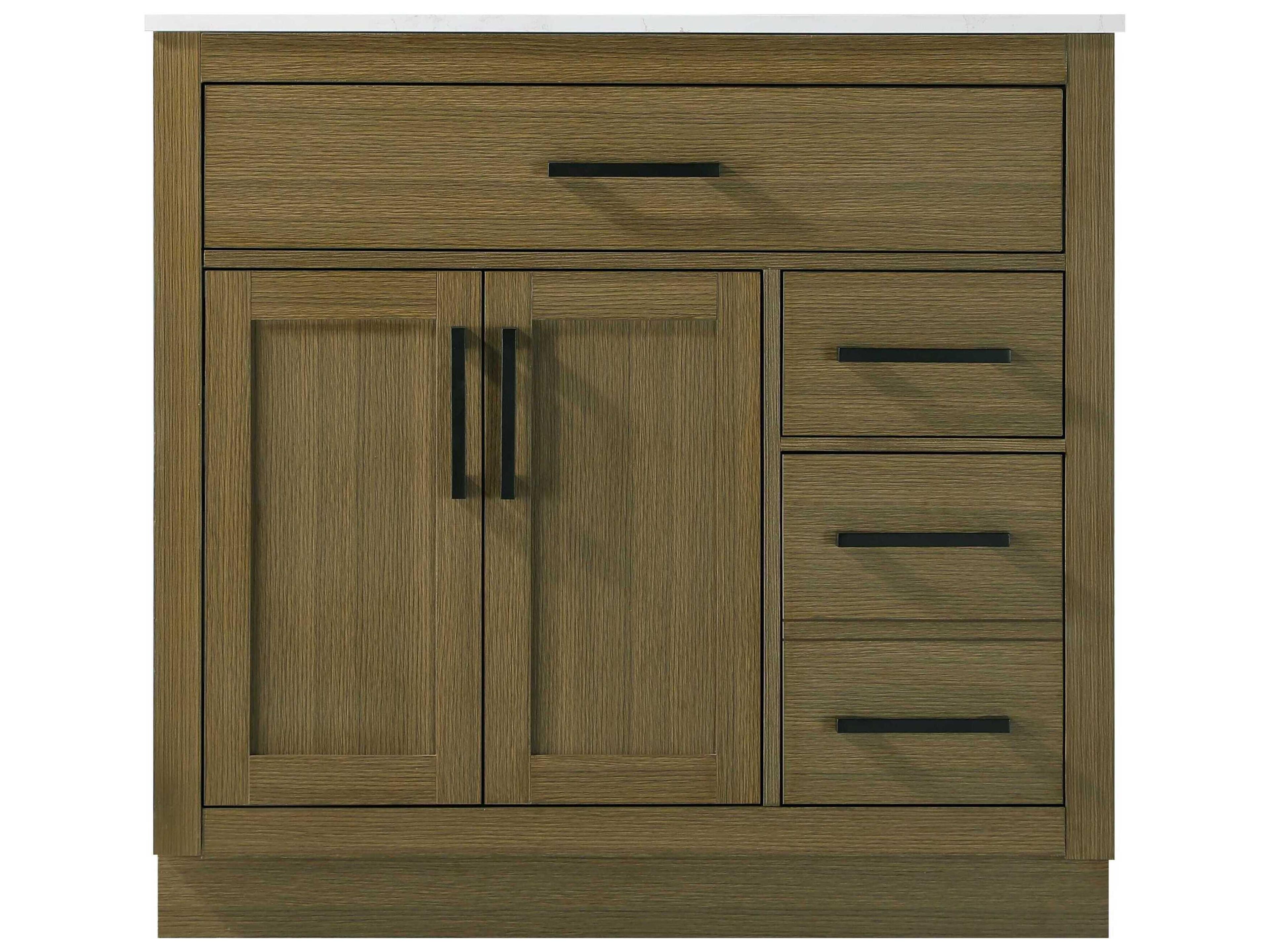 Elegant Lighting Alden Chestnut Brown 36" Vanity