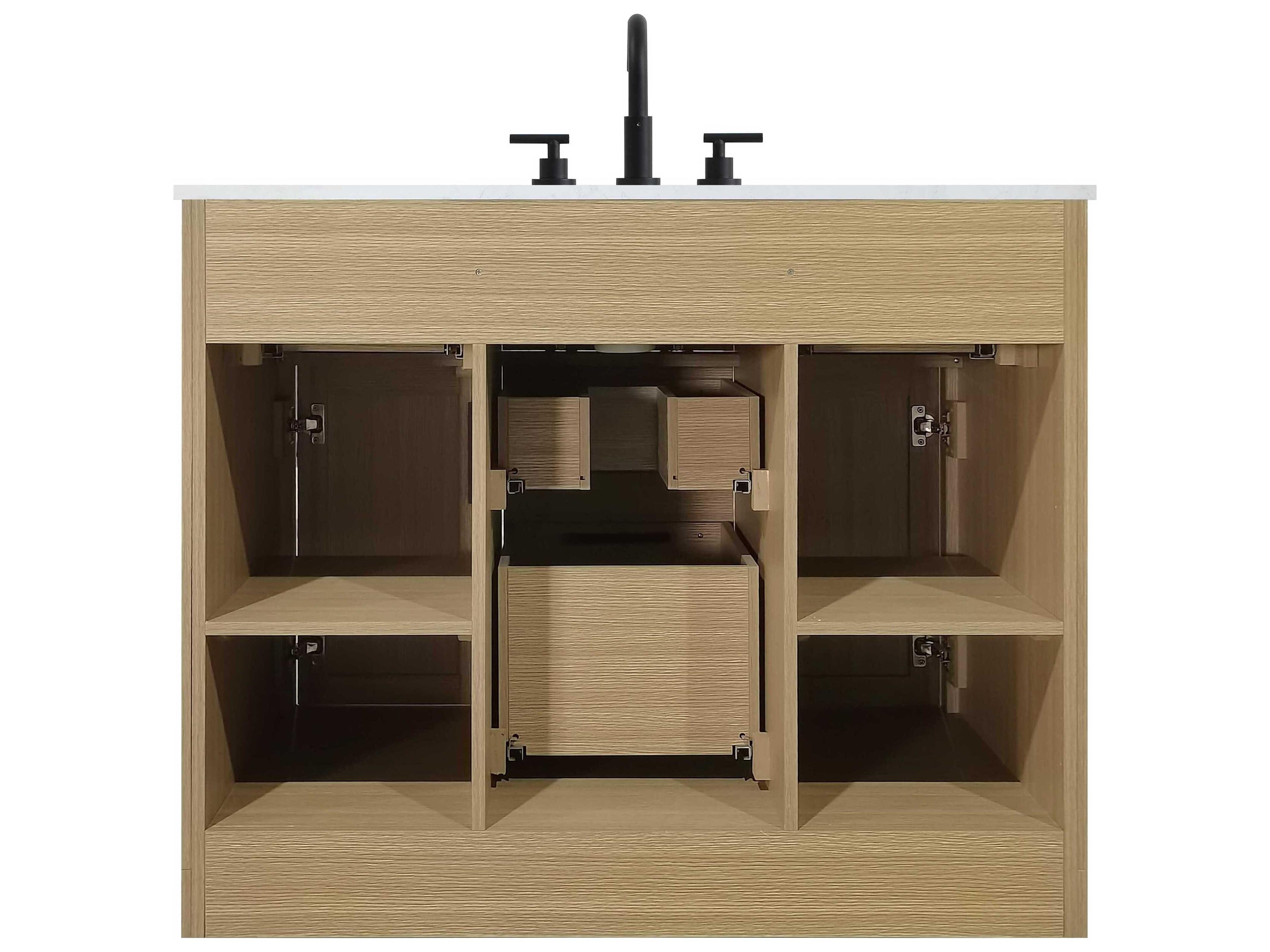 Elegant Lighting Alden Honey Brown 42" Vanity