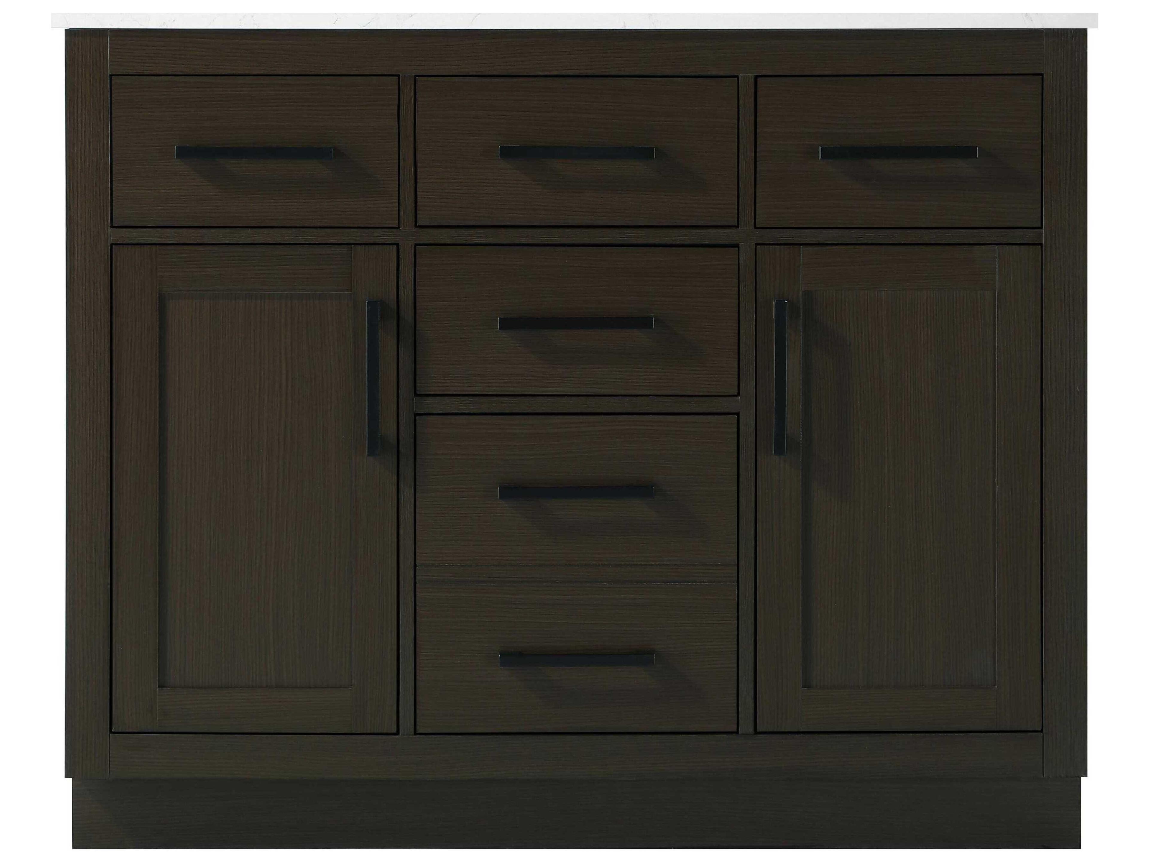 Elegant Lighting Alden Mocha Brown 42" Vanity