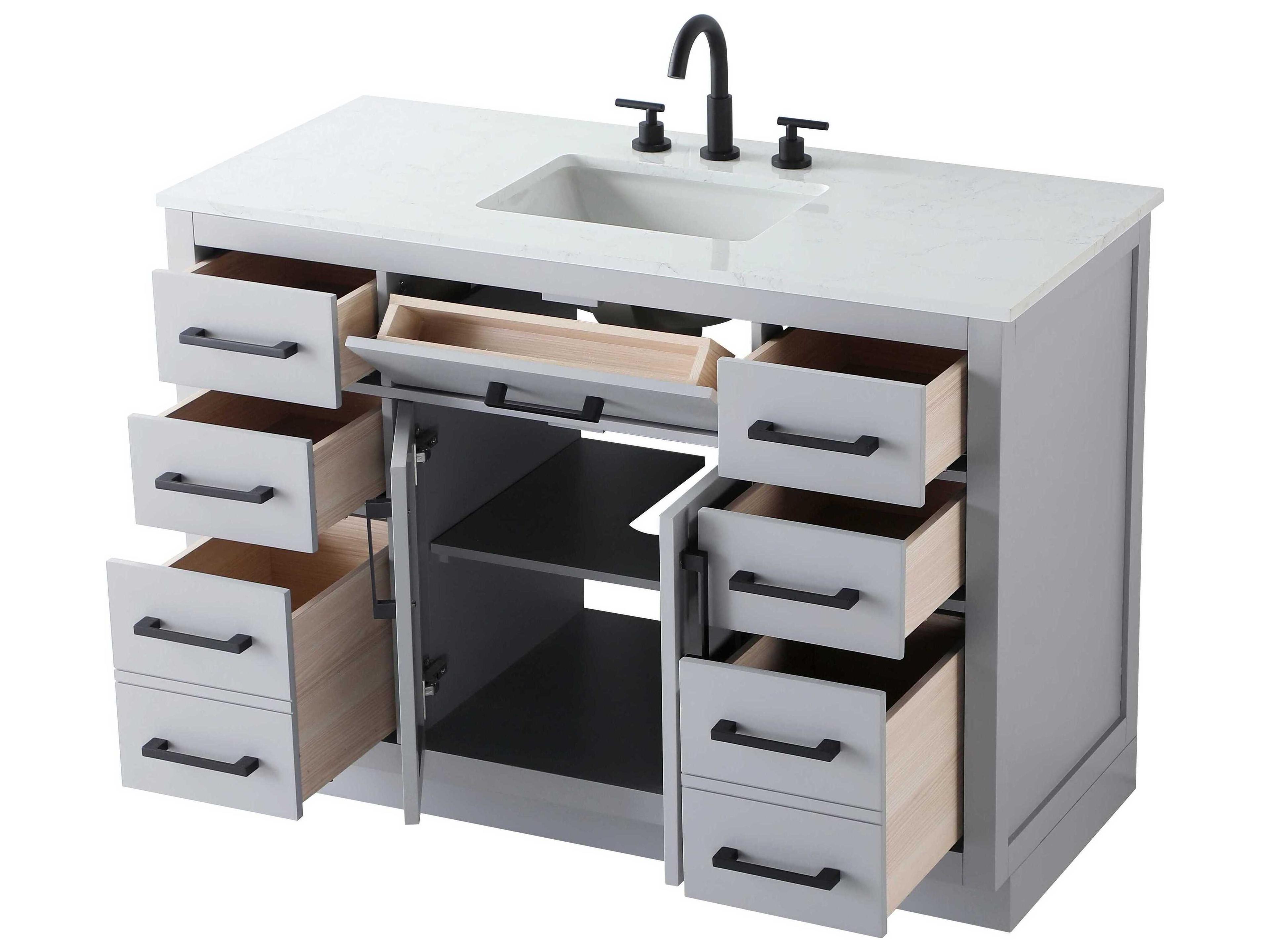 Elegant Lighting Alden Grey 48" Vanity