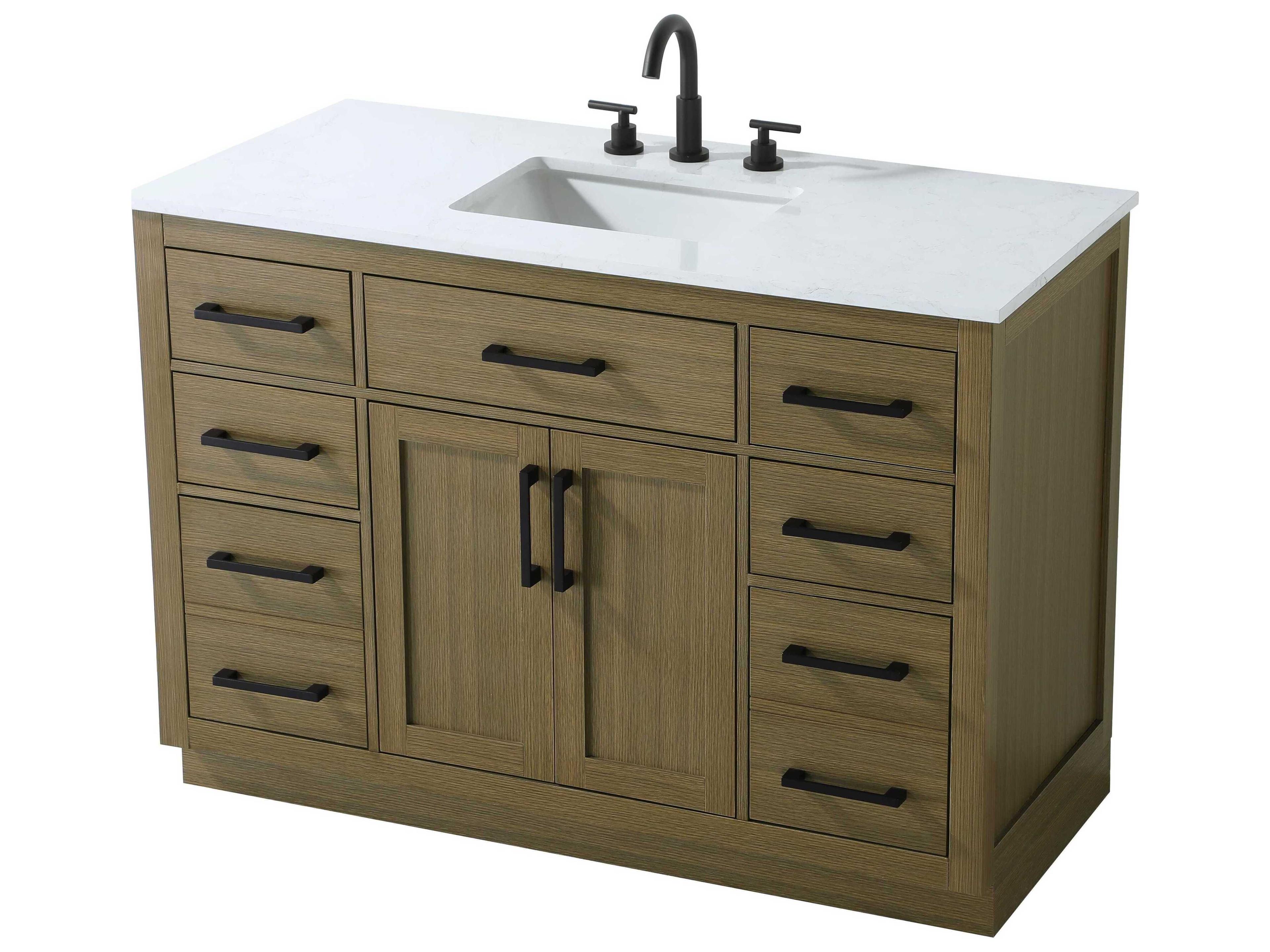 Elegant Lighting Alden Chestnut Brown 48" Vanity