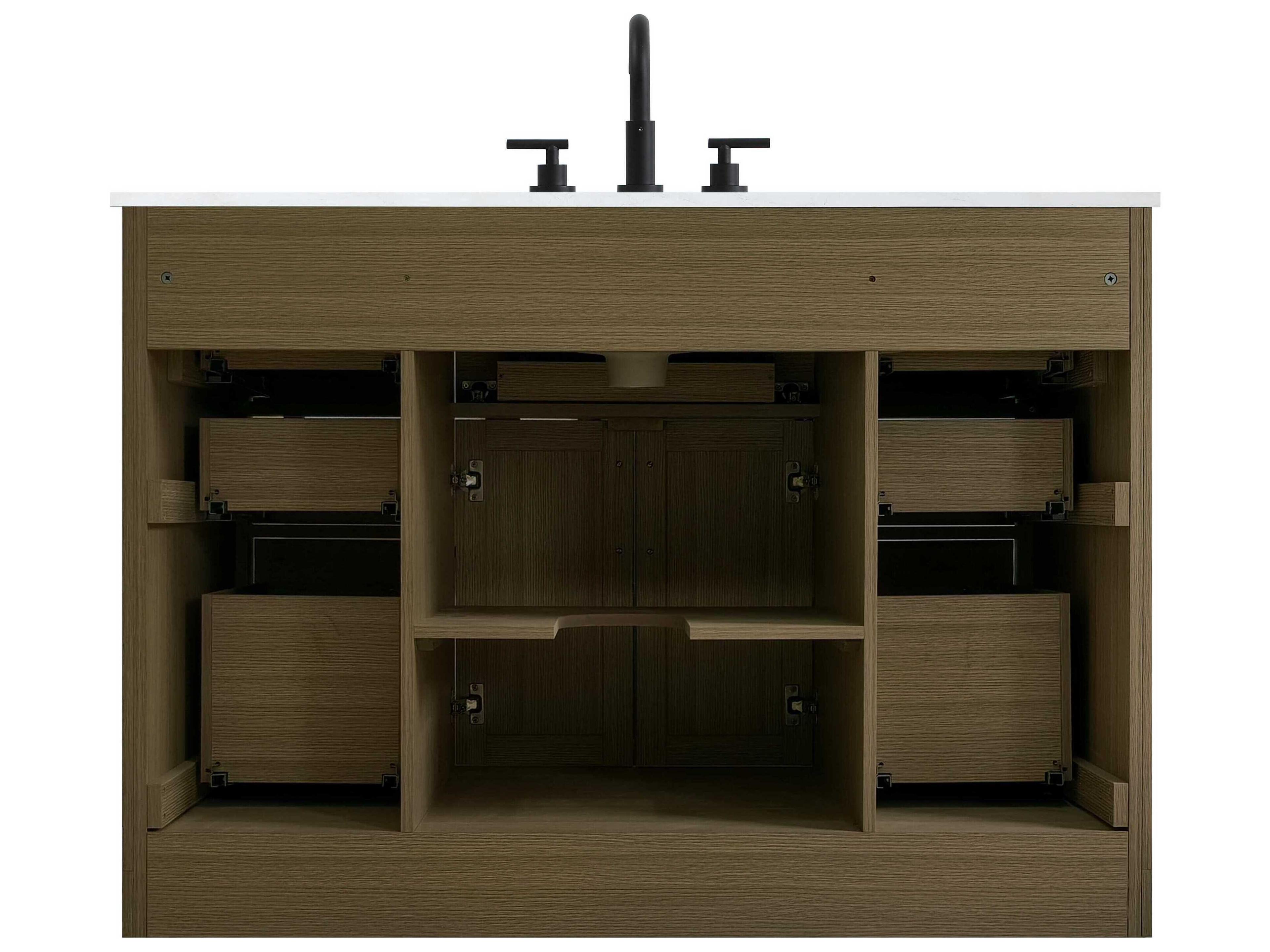 Elegant Lighting Alden Chestnut Brown 48" Vanity