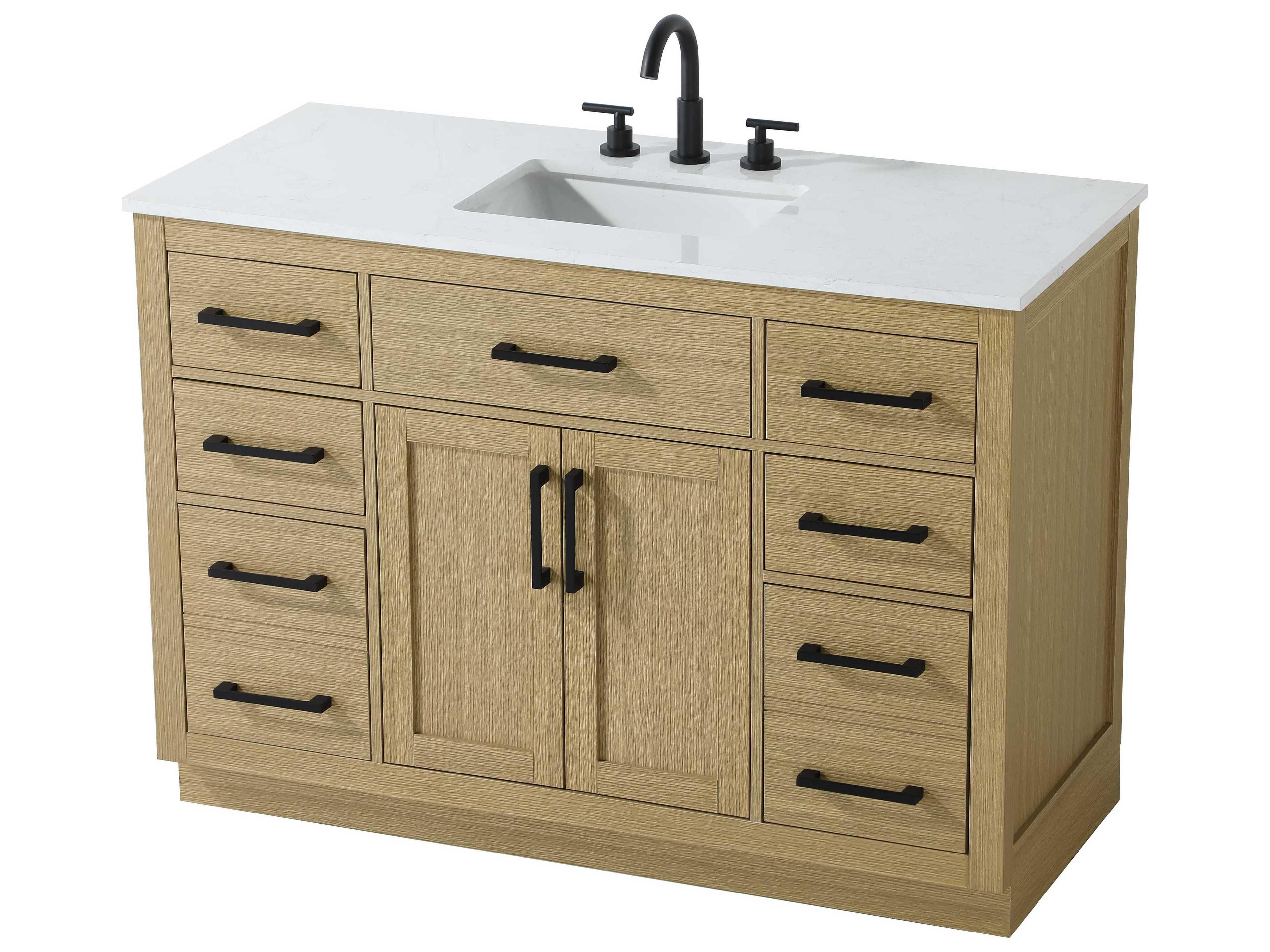 Elegant Lighting Alden Honey Brown 48" Vanity