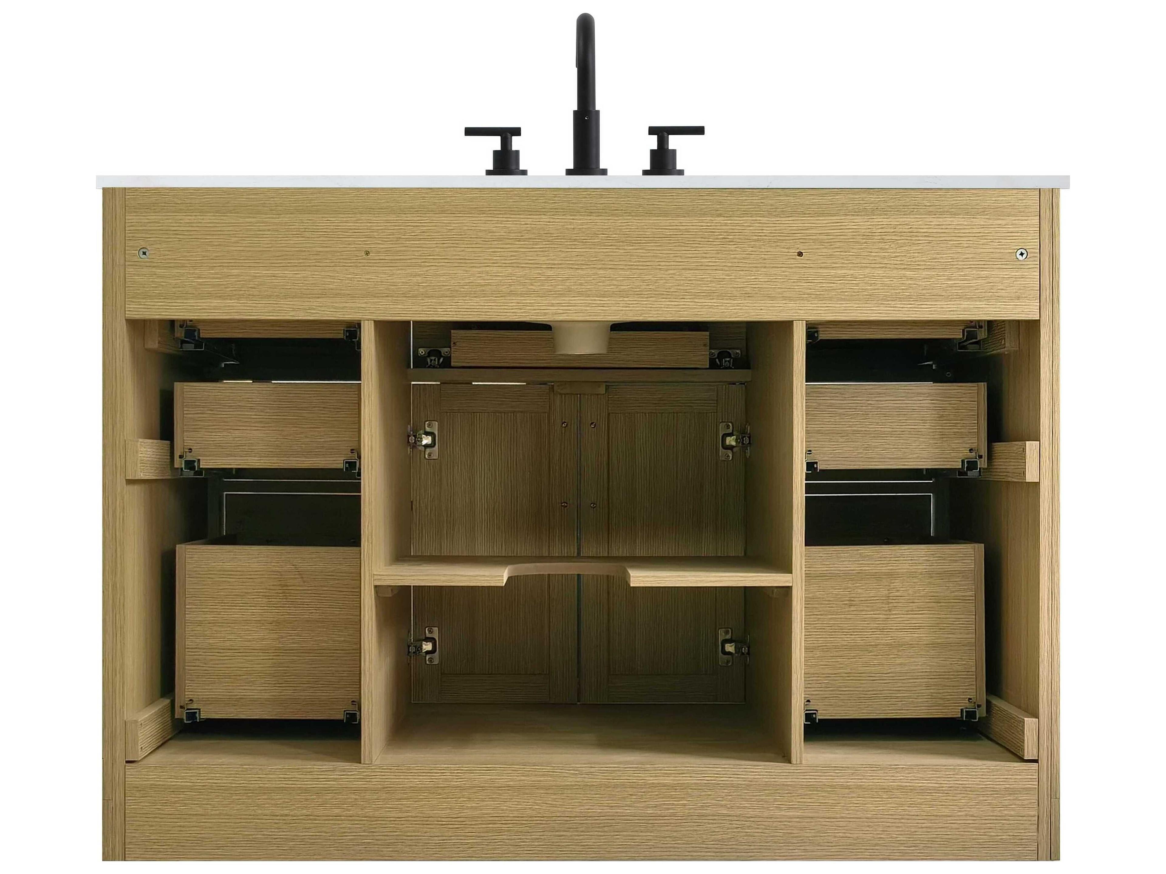 Elegant Lighting Alden Honey Brown 48" Vanity