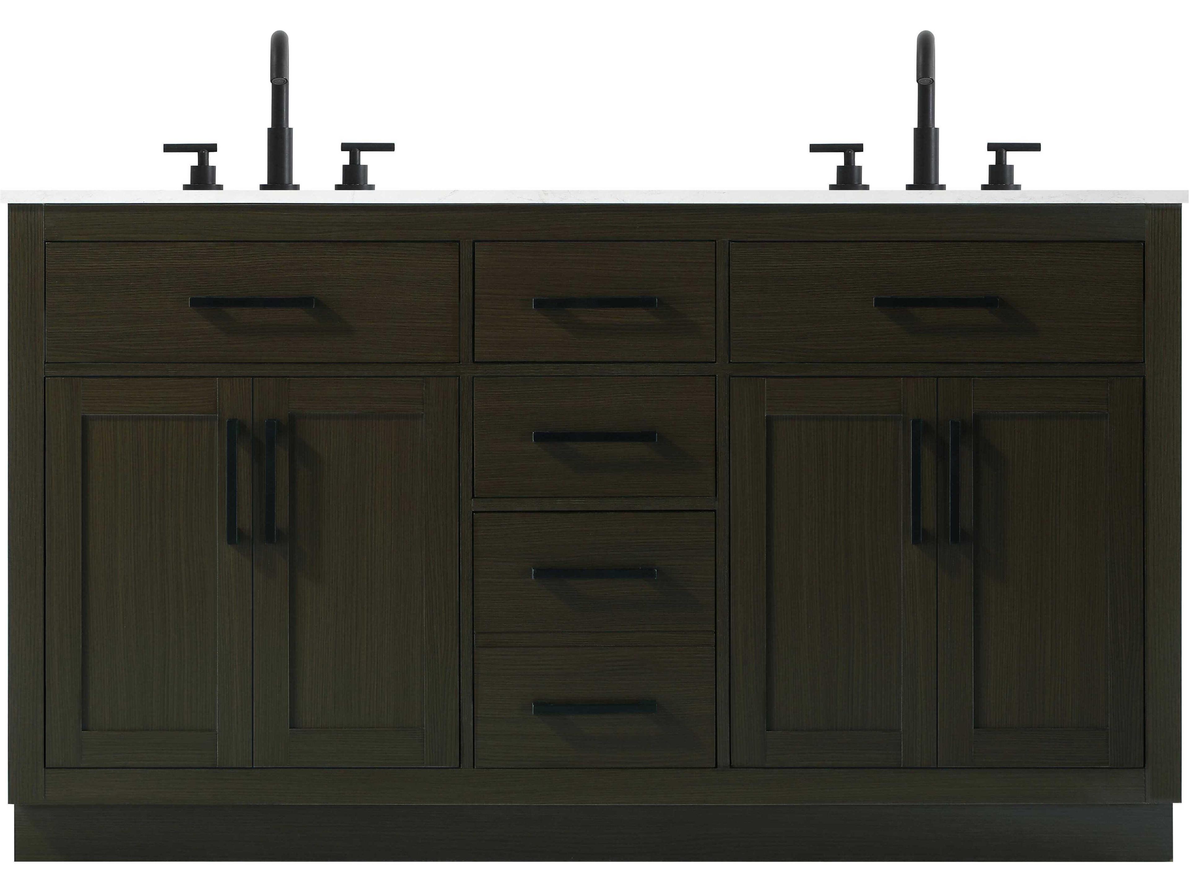 Alden Mocha Brown 60" Vanity