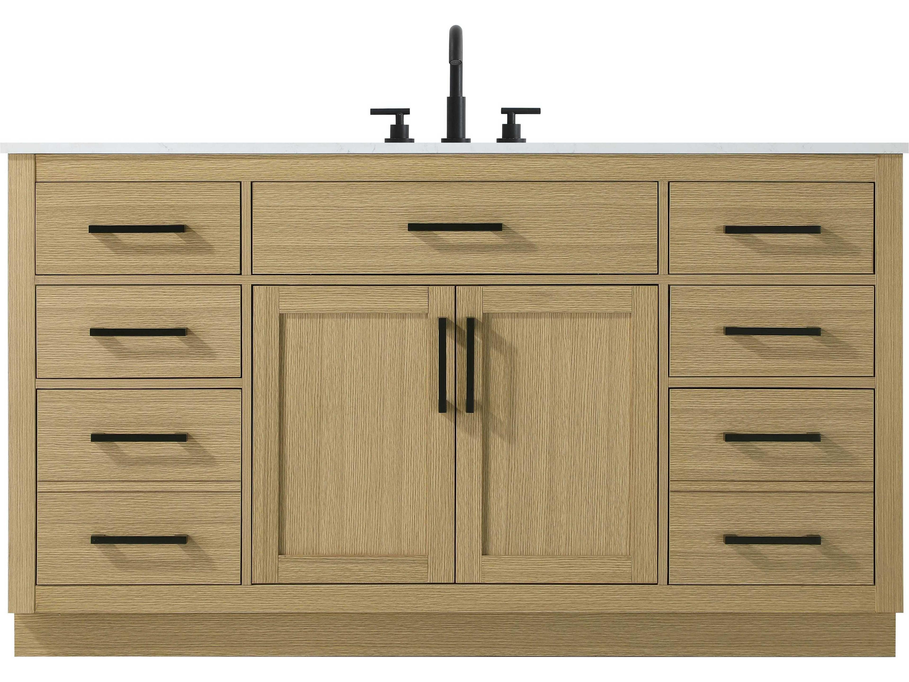 Alden Honey Brown 60" Vanity