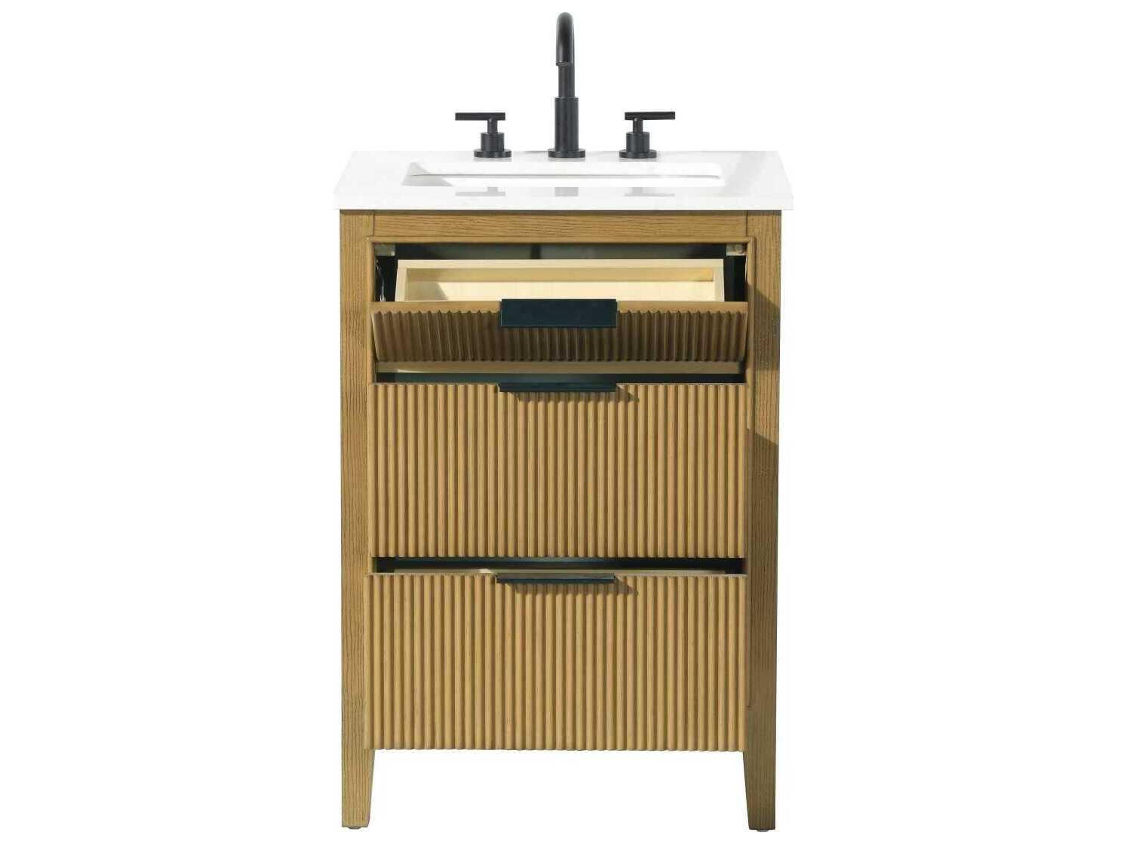 Elegant Lighting Langston 24" Honey Teak Vanity