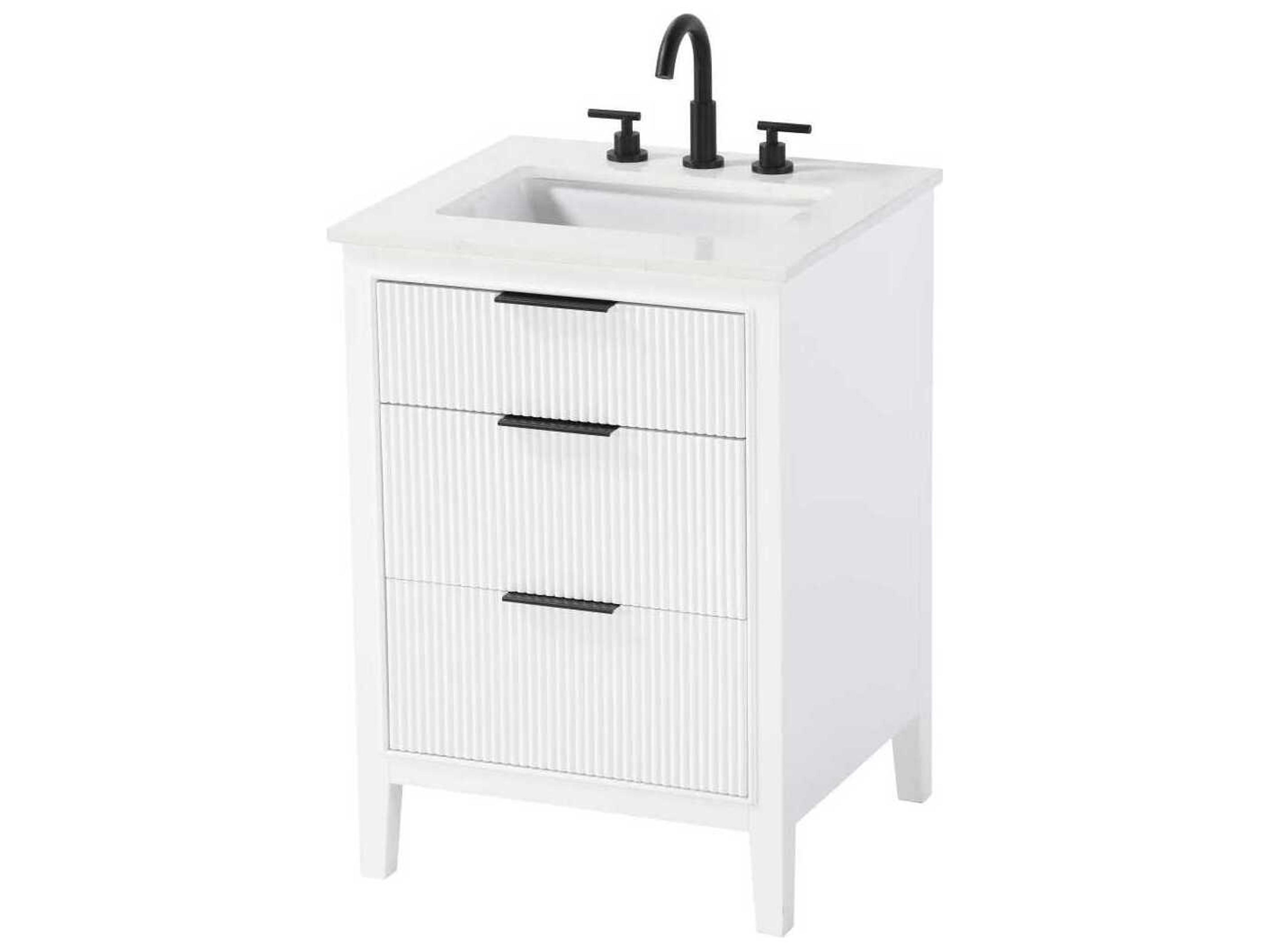 Elegant Lighting Langston 24" White Vanity