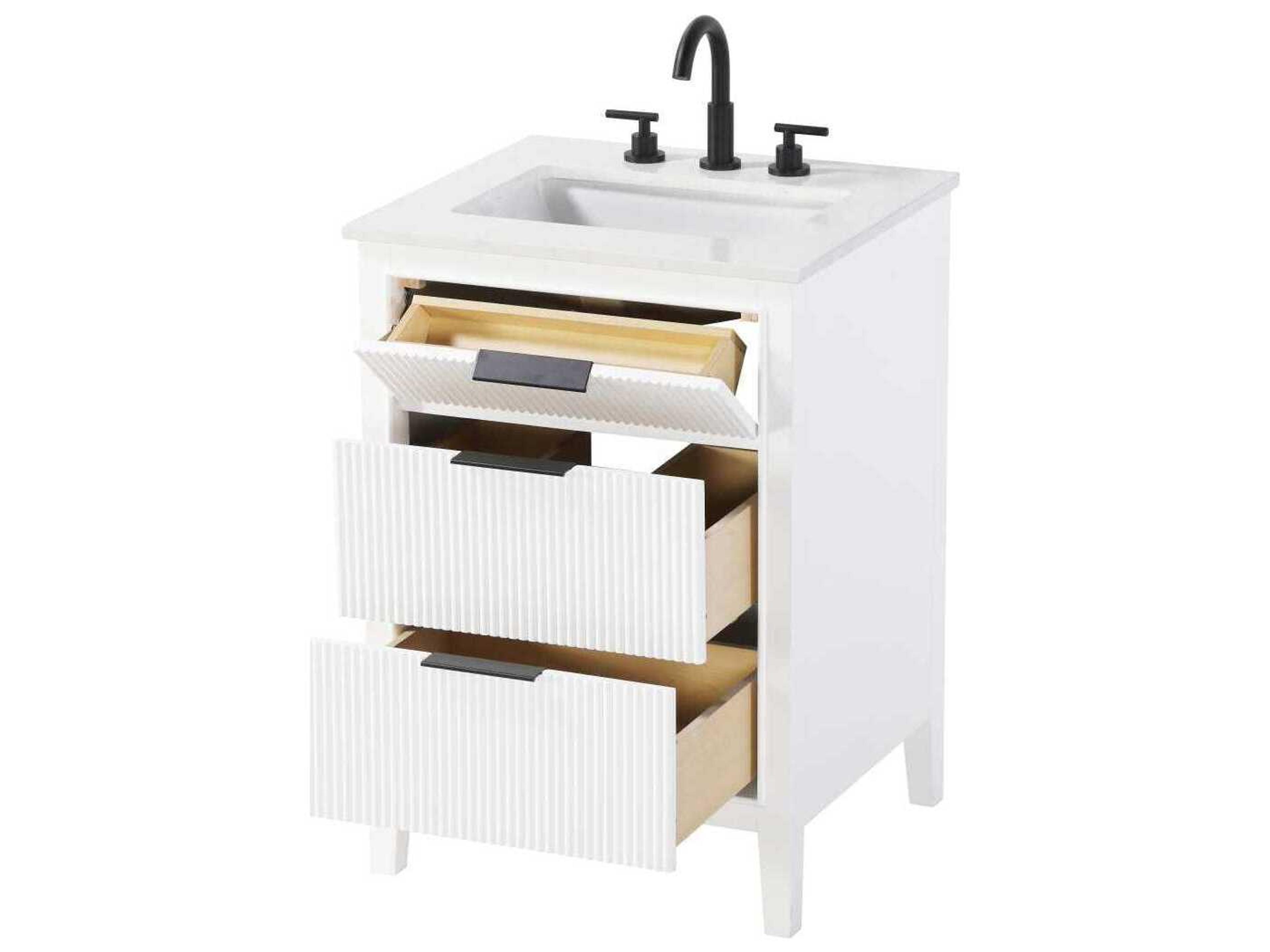 Elegant Lighting Langston 24" White Vanity