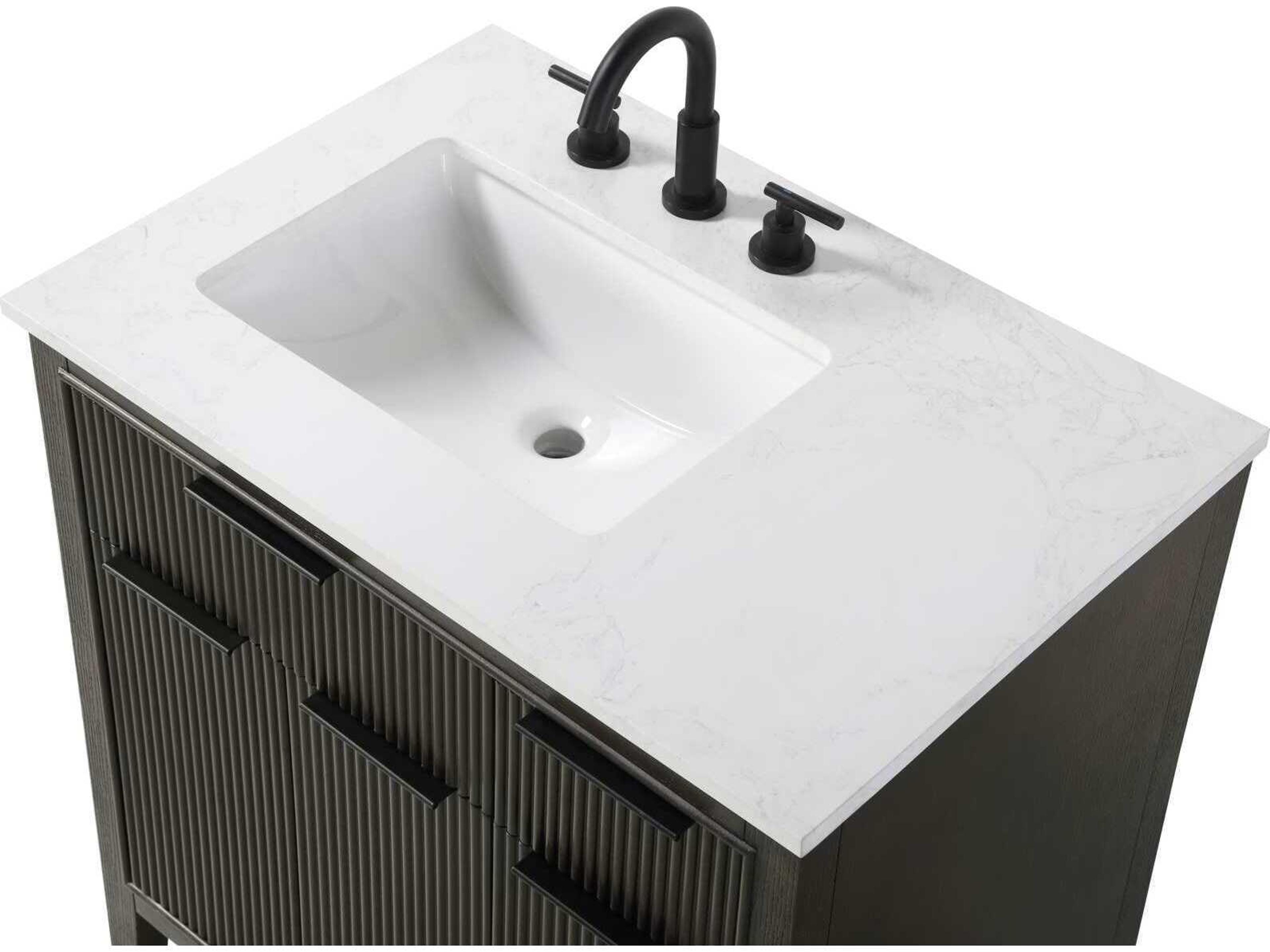 Elegant Lighting Langston 32" Chocolate Oak Vanity