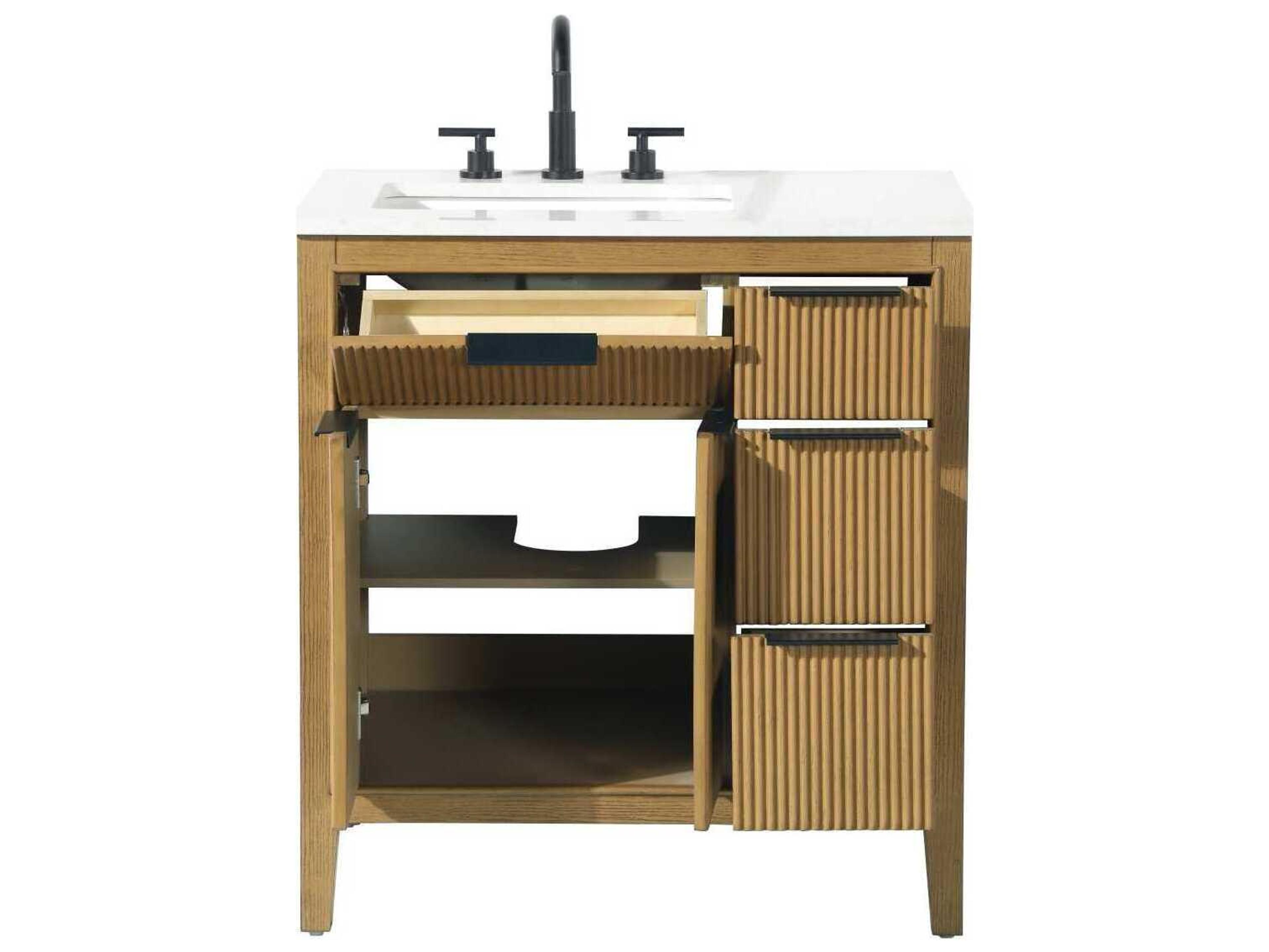 Elegant Lighting Langston 32" Honey Teak Vanity