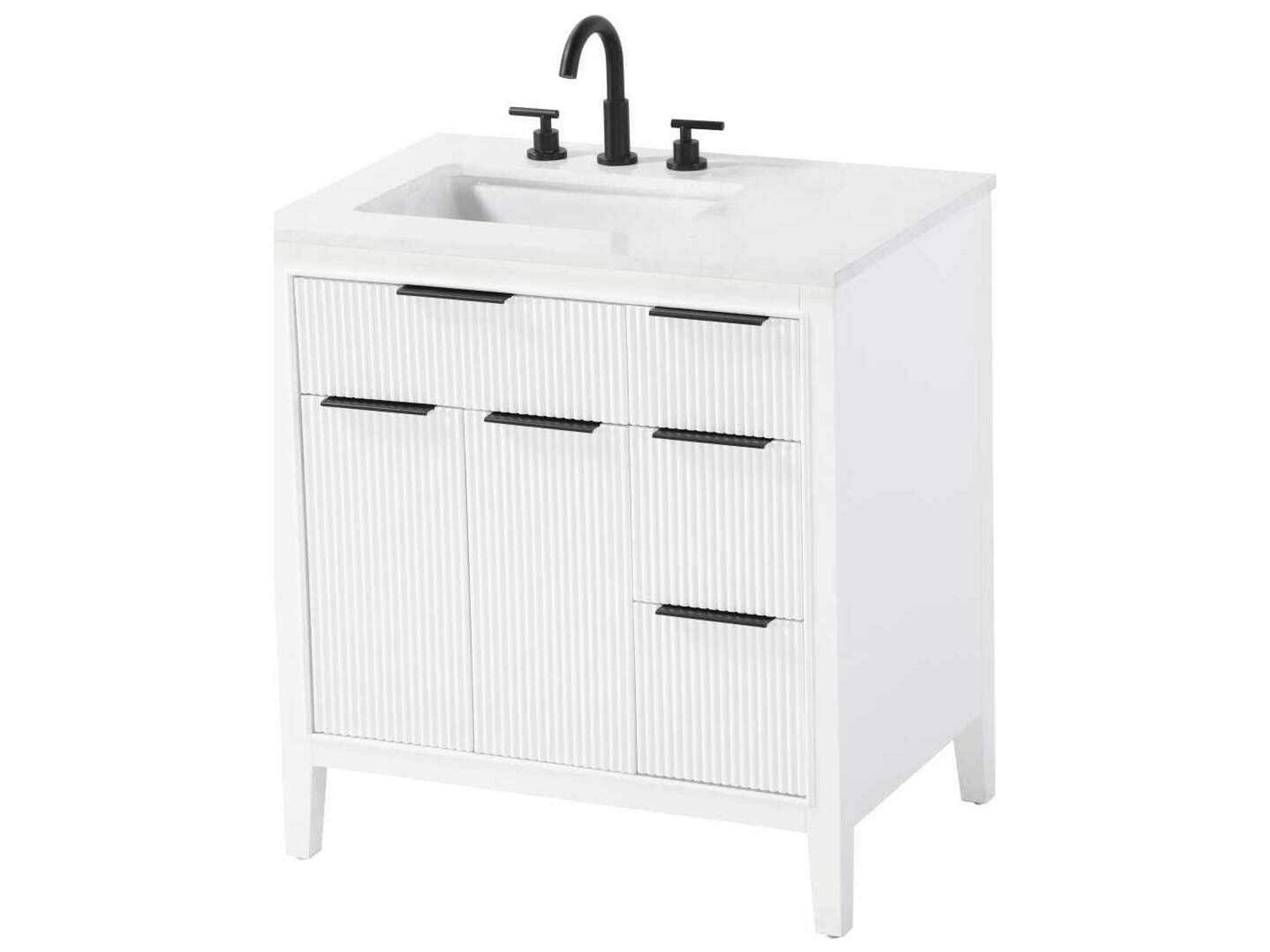 Elegant Lighting Langston 32" White Vanity