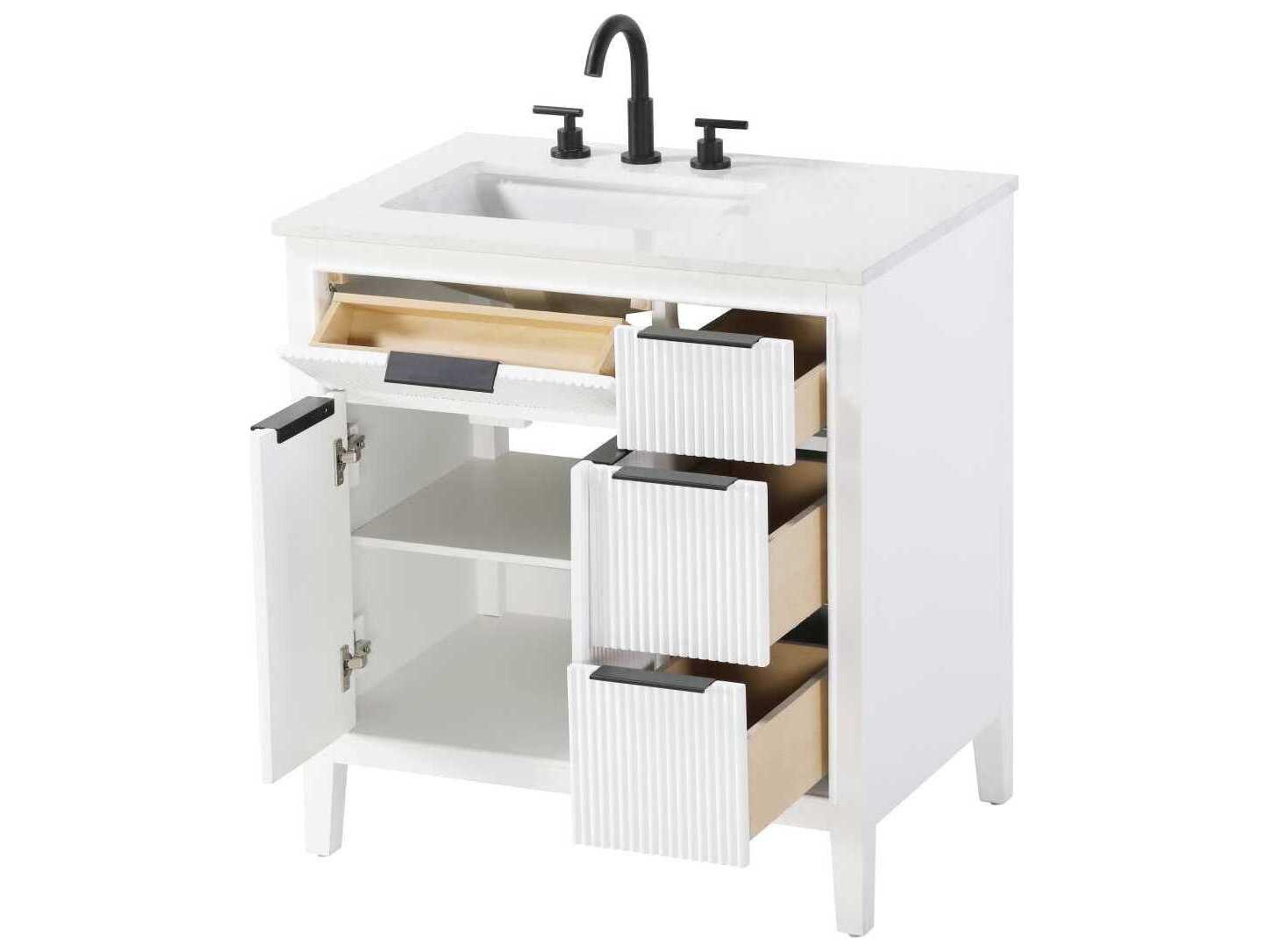 Elegant Lighting Langston 32" White Vanity