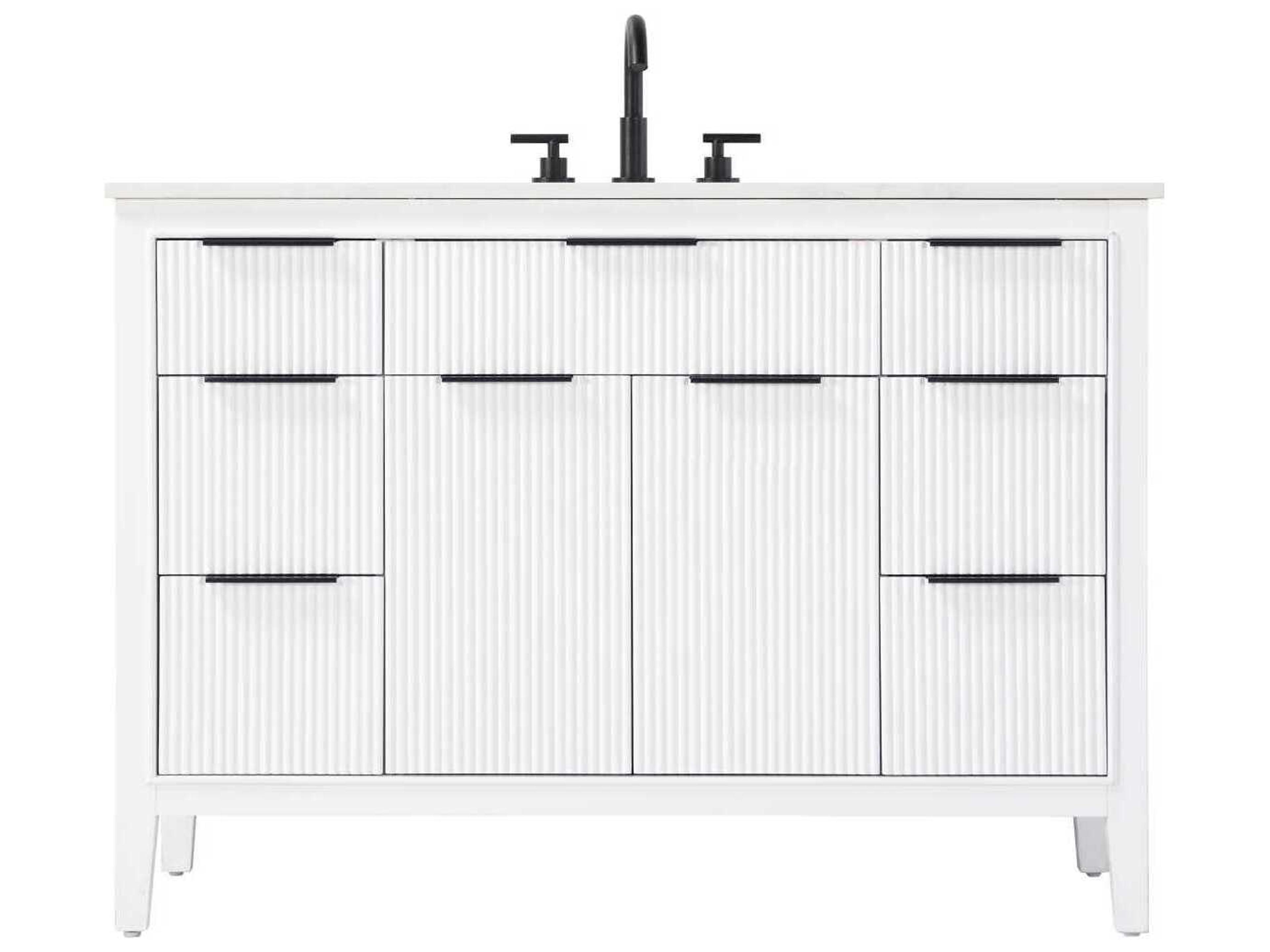 Langston 48" White Vanity