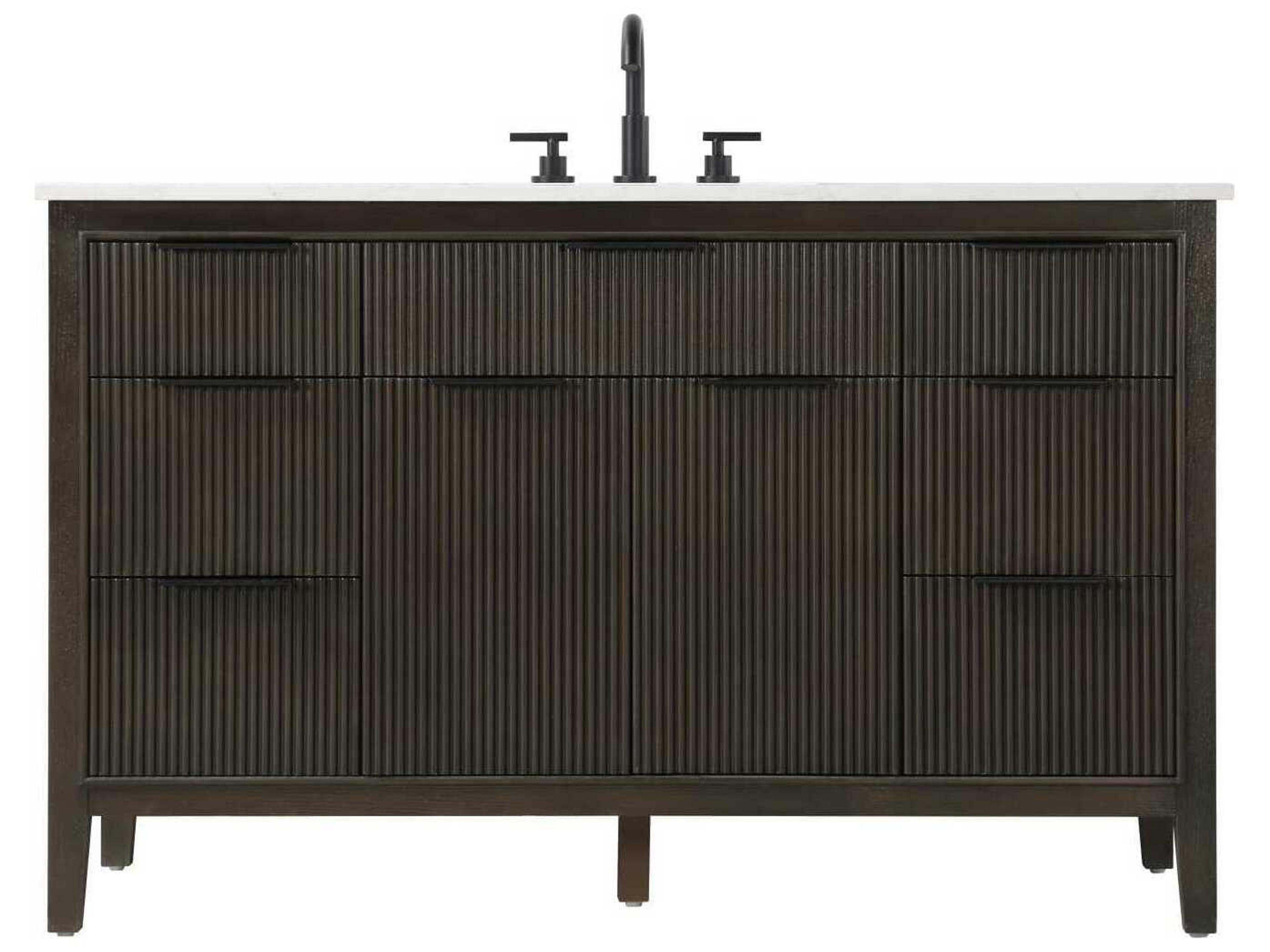 Langston 54" Chocolate Oak Vanity