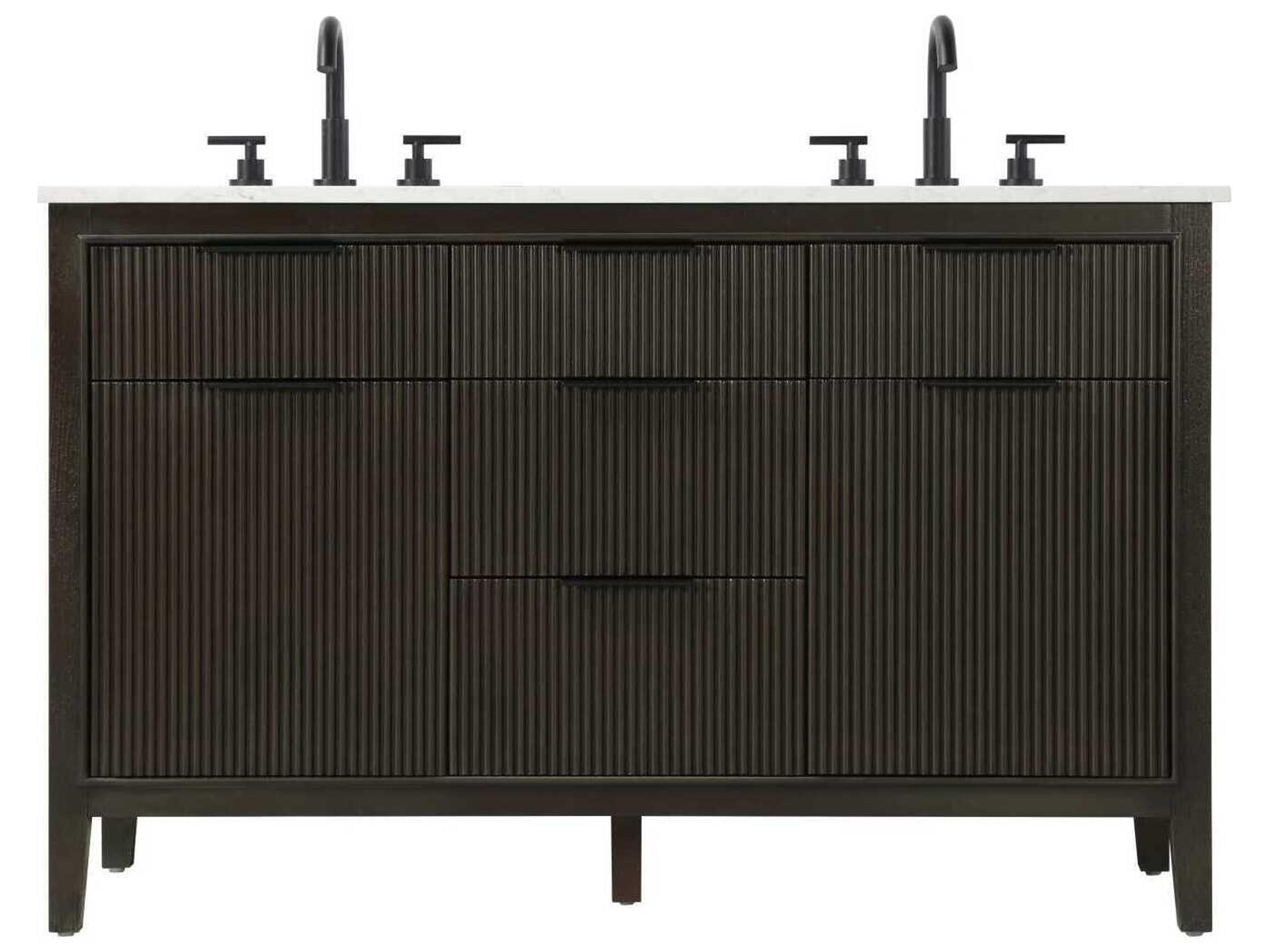 Langston 54" Chocolate Oak Vanity