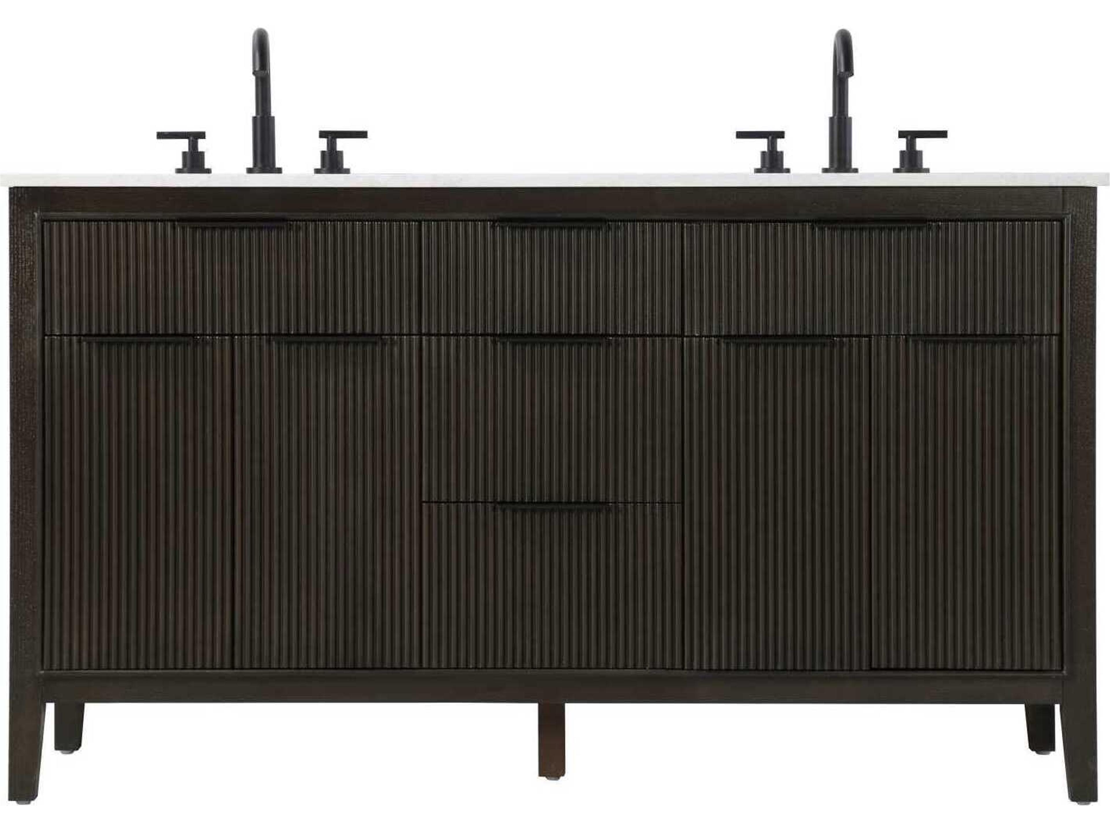 Langston 60" Chocolate Oak Vanity