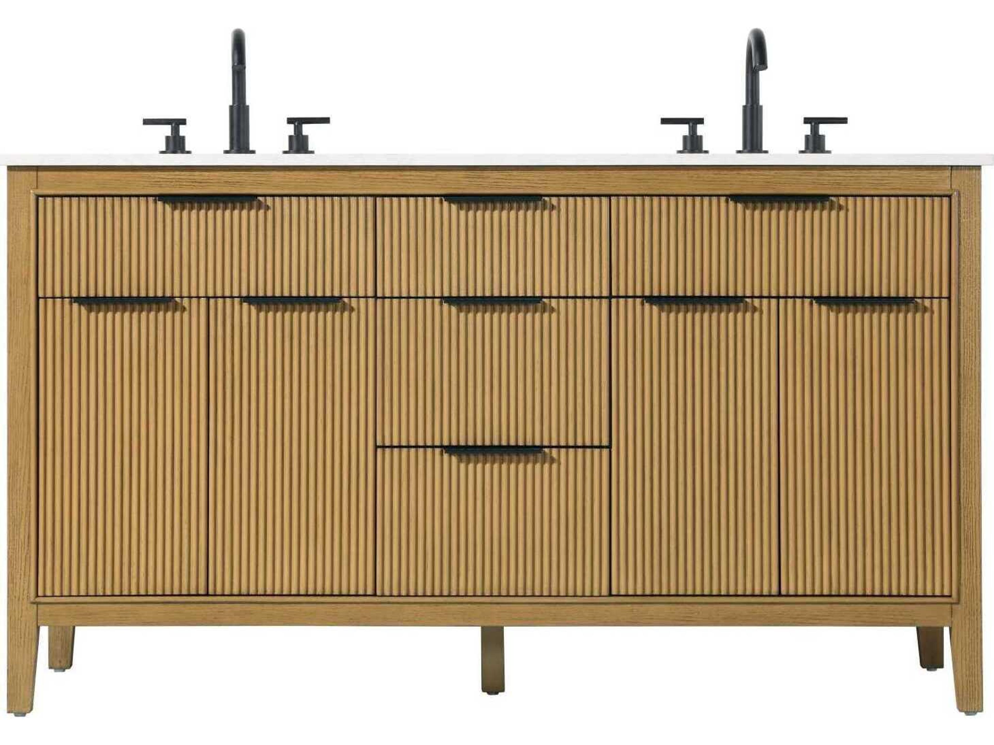 Langston 60" Honey Teak Vanity