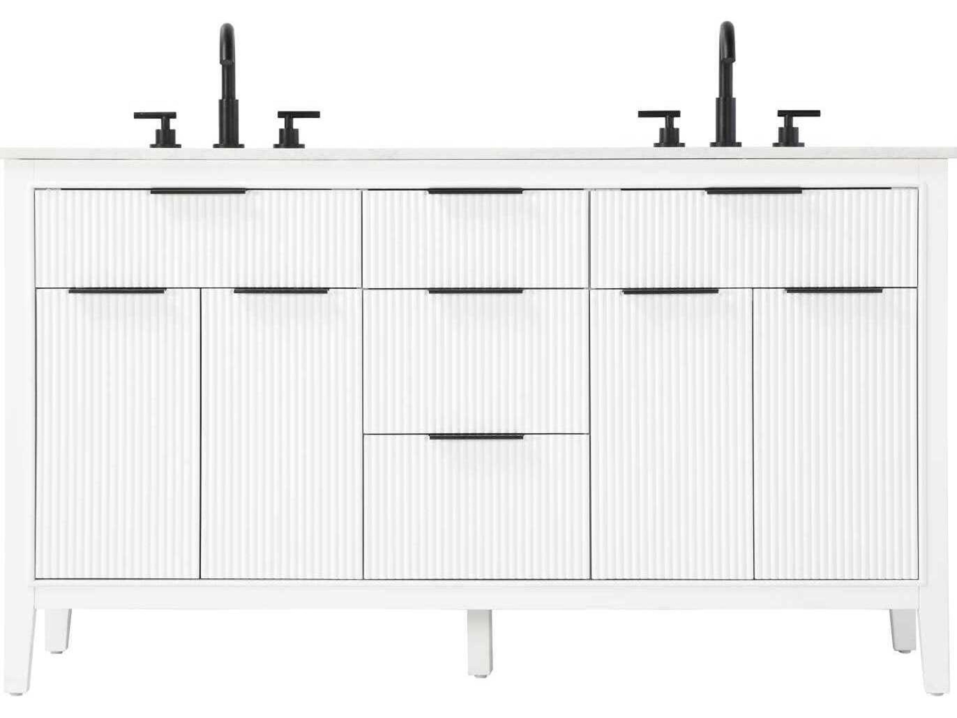 Langston 60" White Vanity