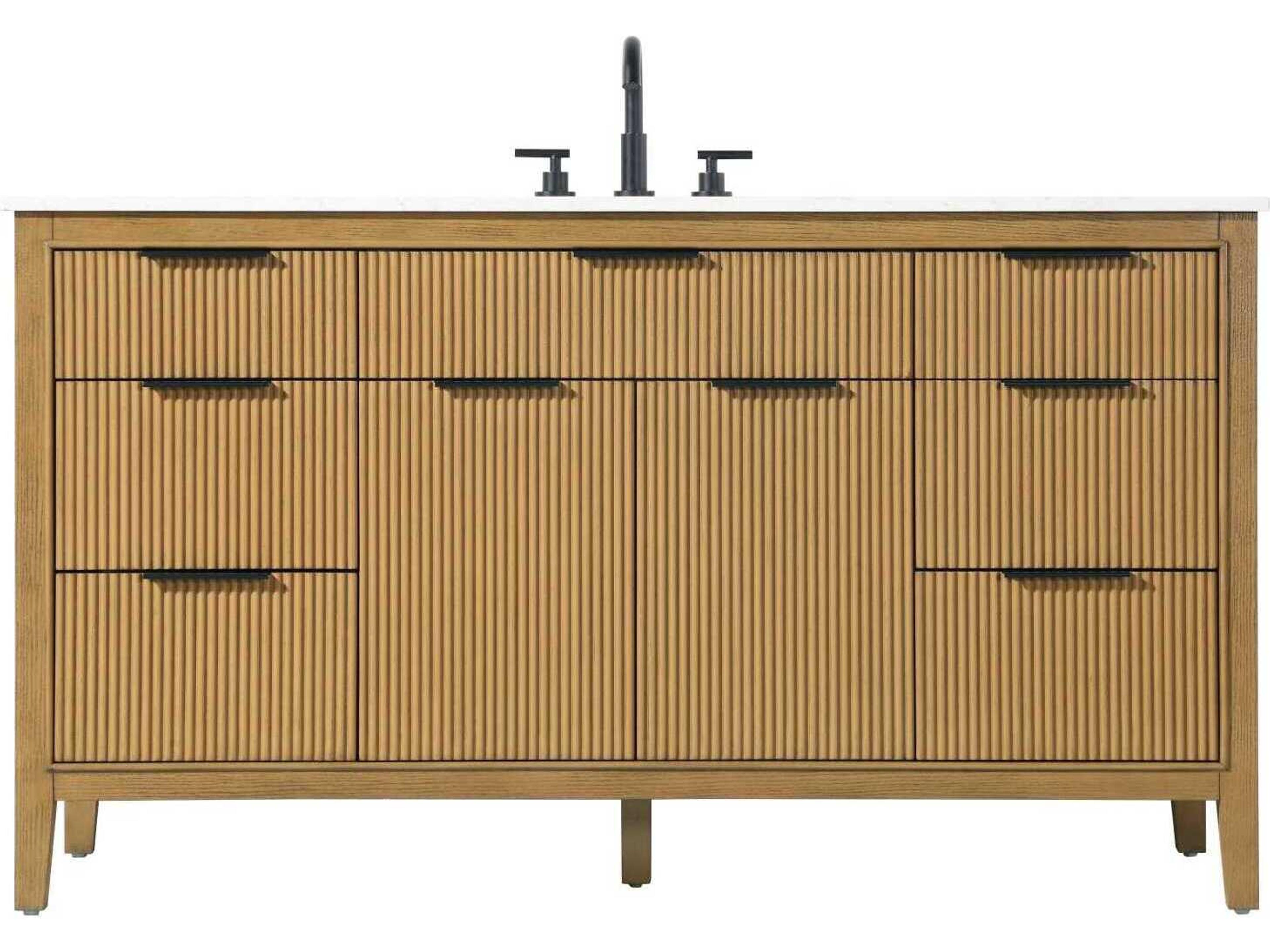 Langston 60" Honey Teak Vanity