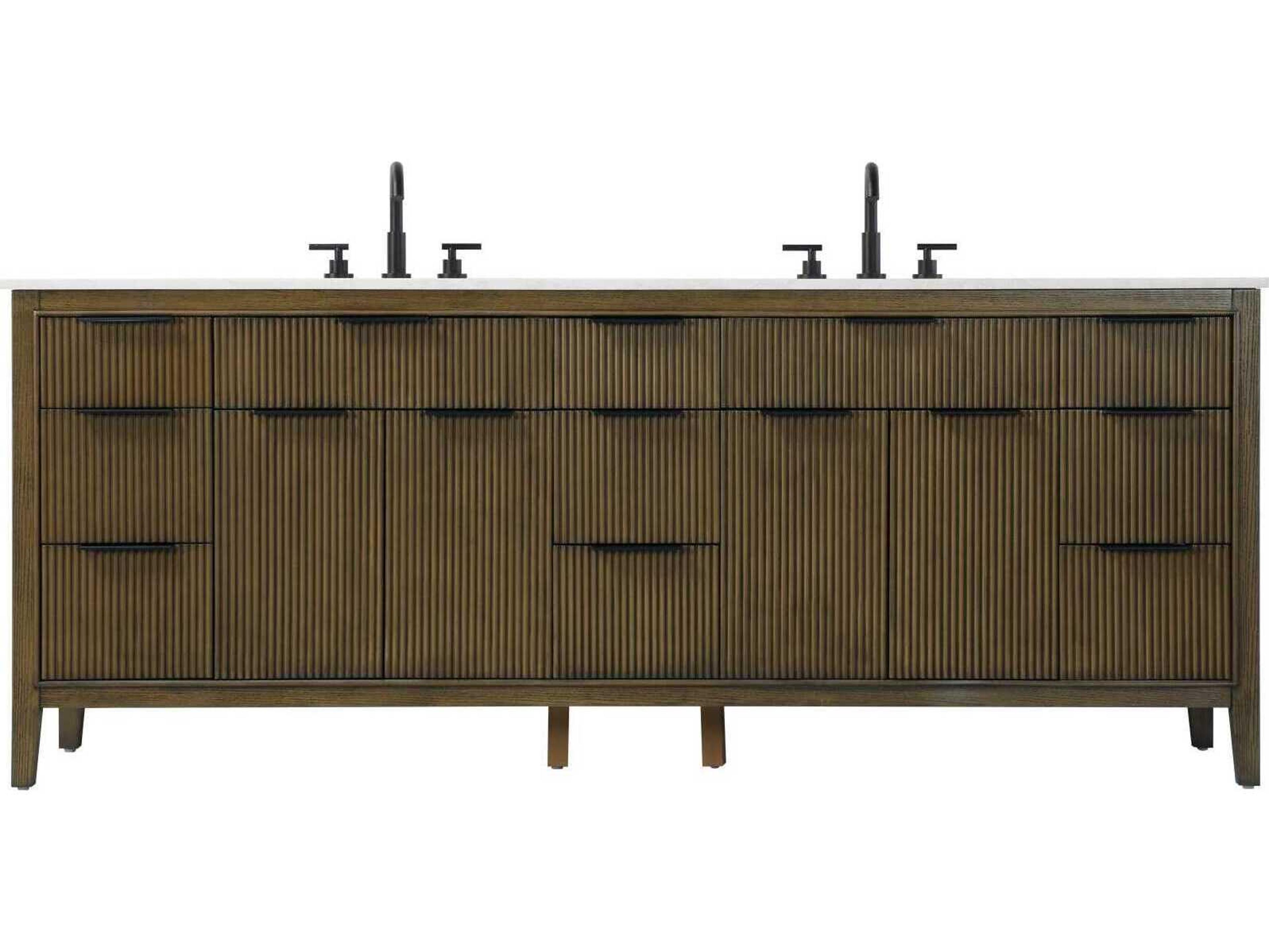 Langston 84" Hazel Oak Vanity
