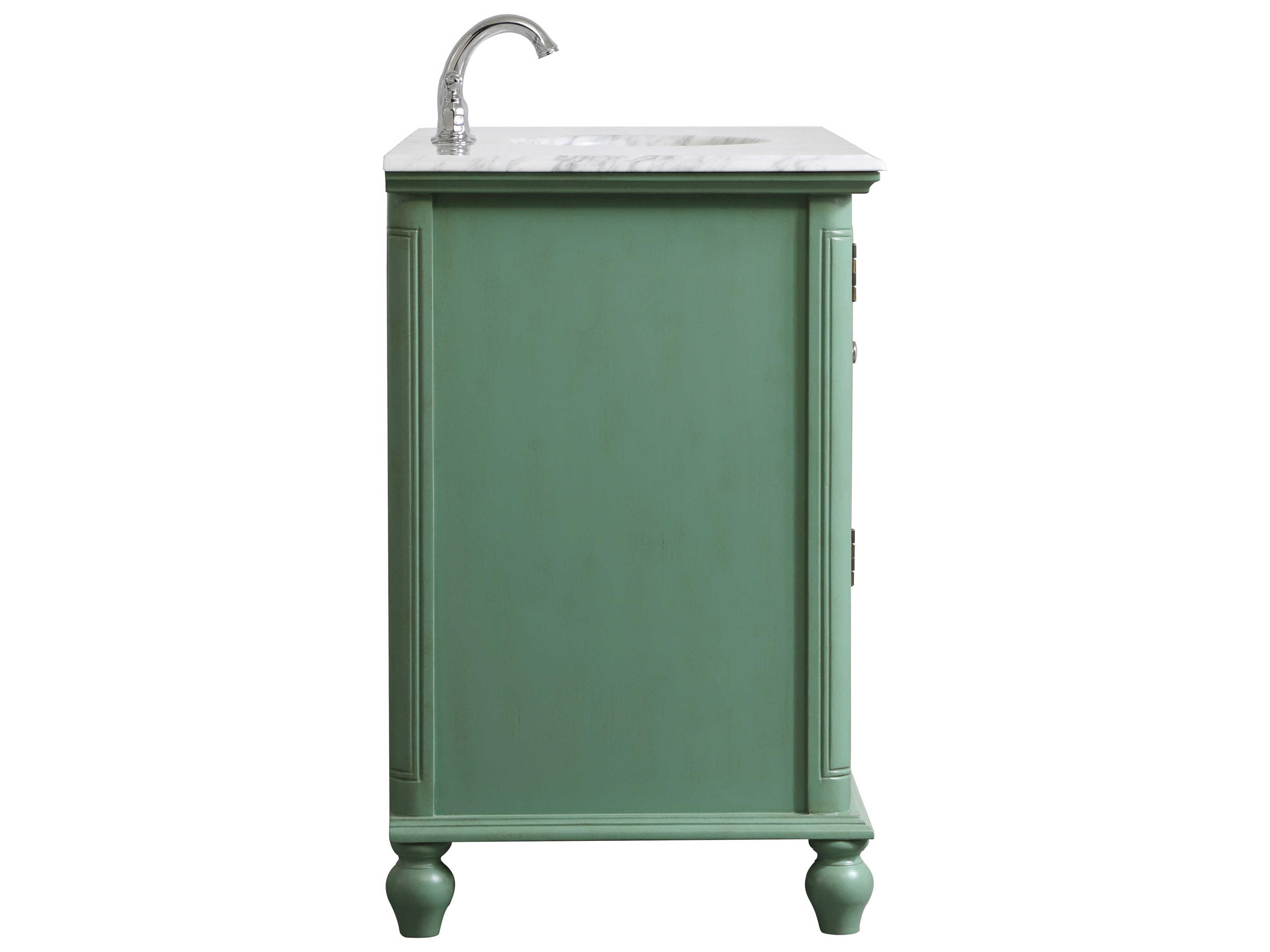 Elegant Lighting Rhodes Vintage Mint 42" Vanity