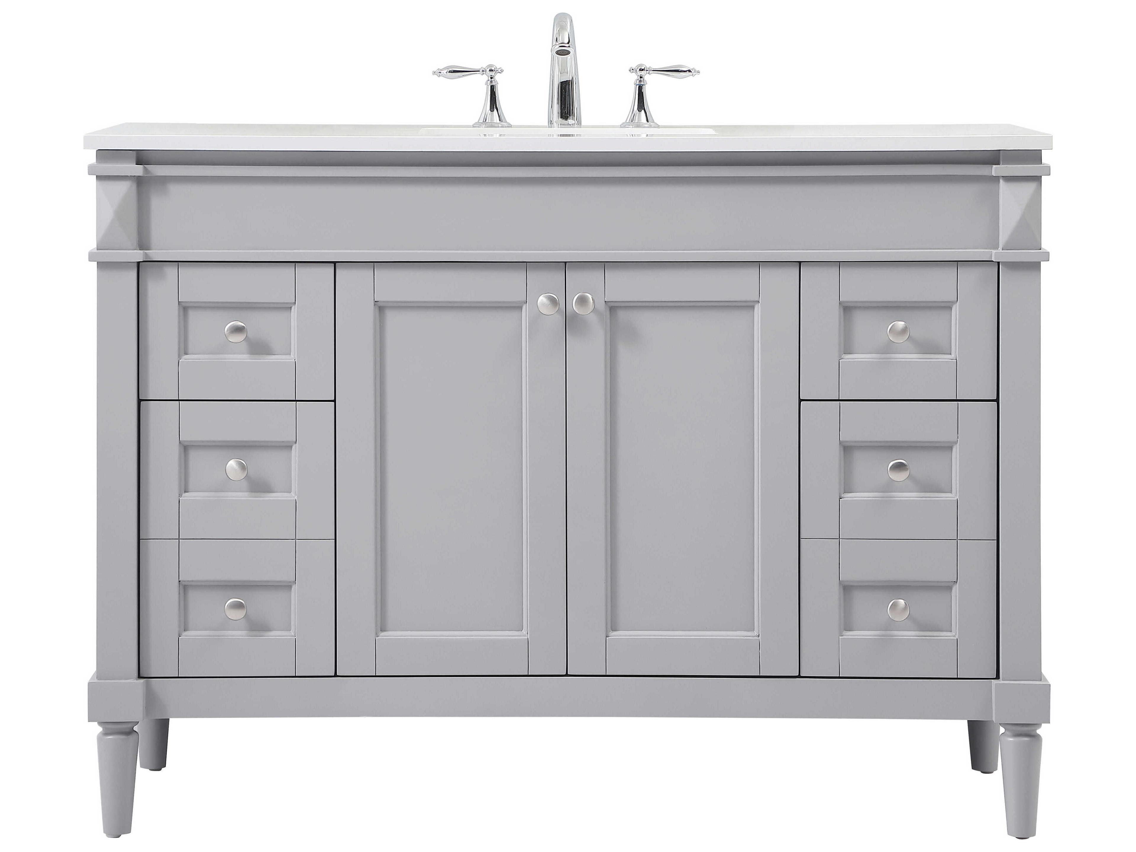 Bennett Grey / Brushed Nickel 48" Vanity