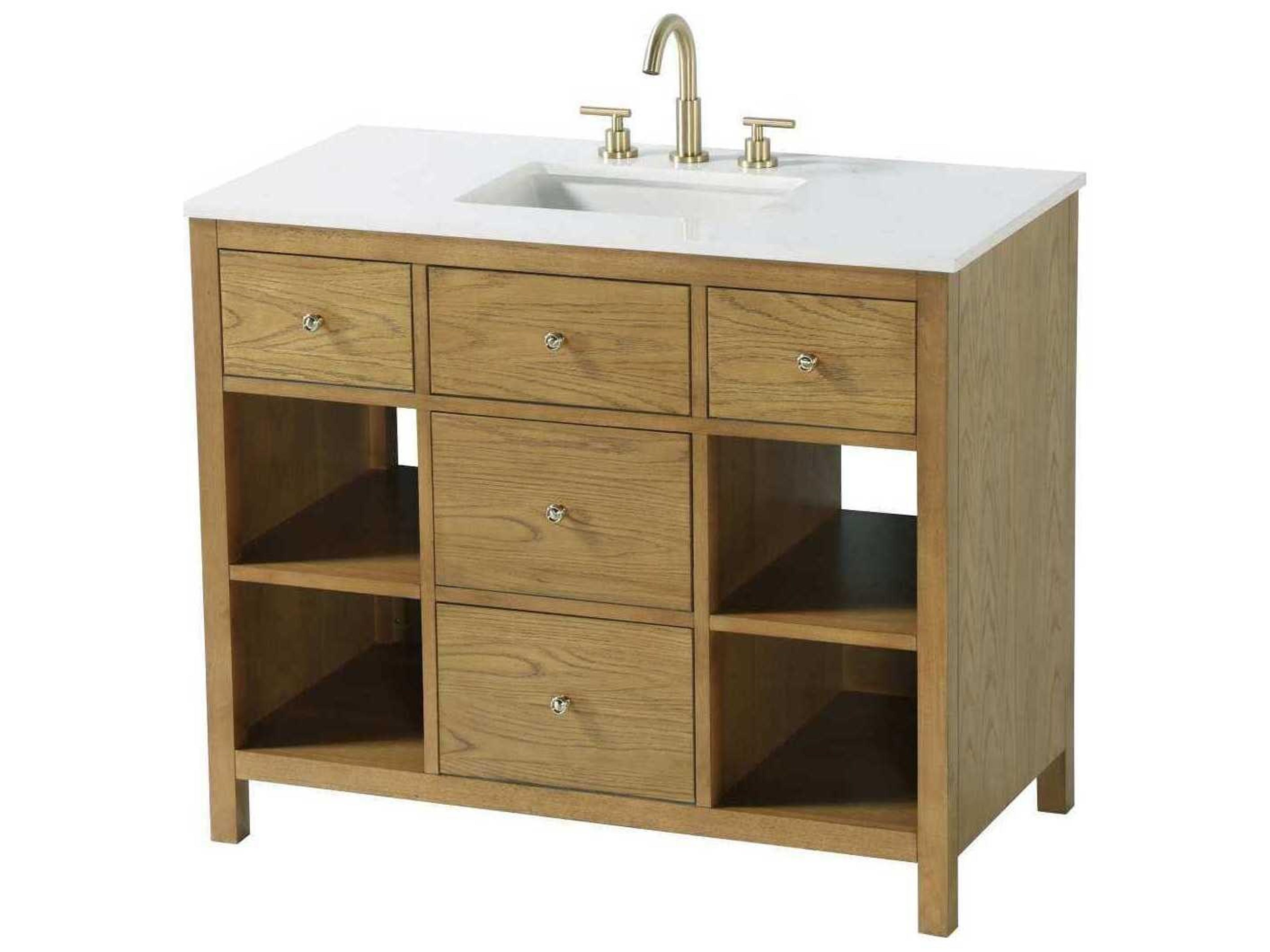 Clayton Honey Teak 42" Vanity