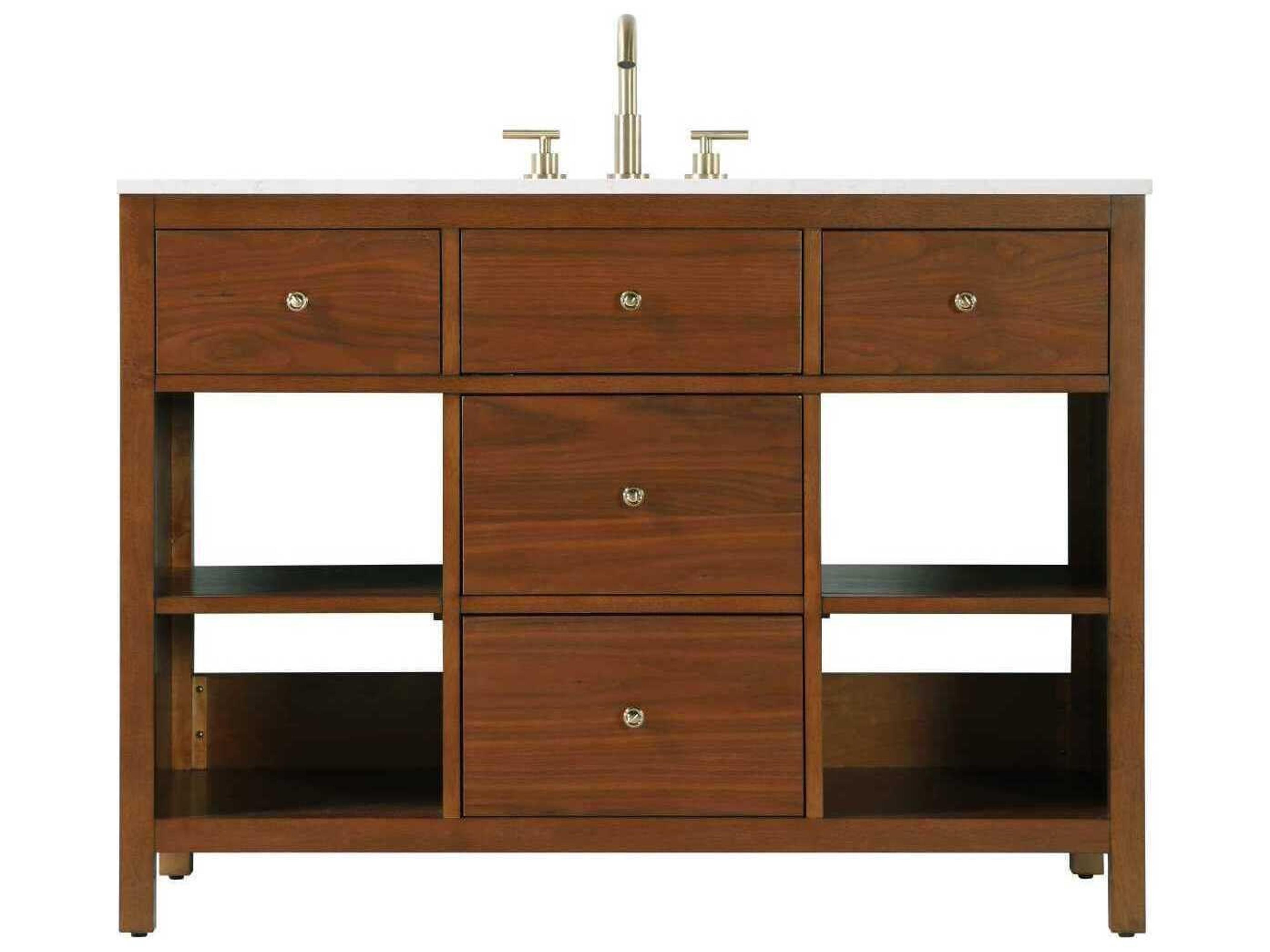 Elegant Lighting Clayton Brandy Walnut 48" Vanity