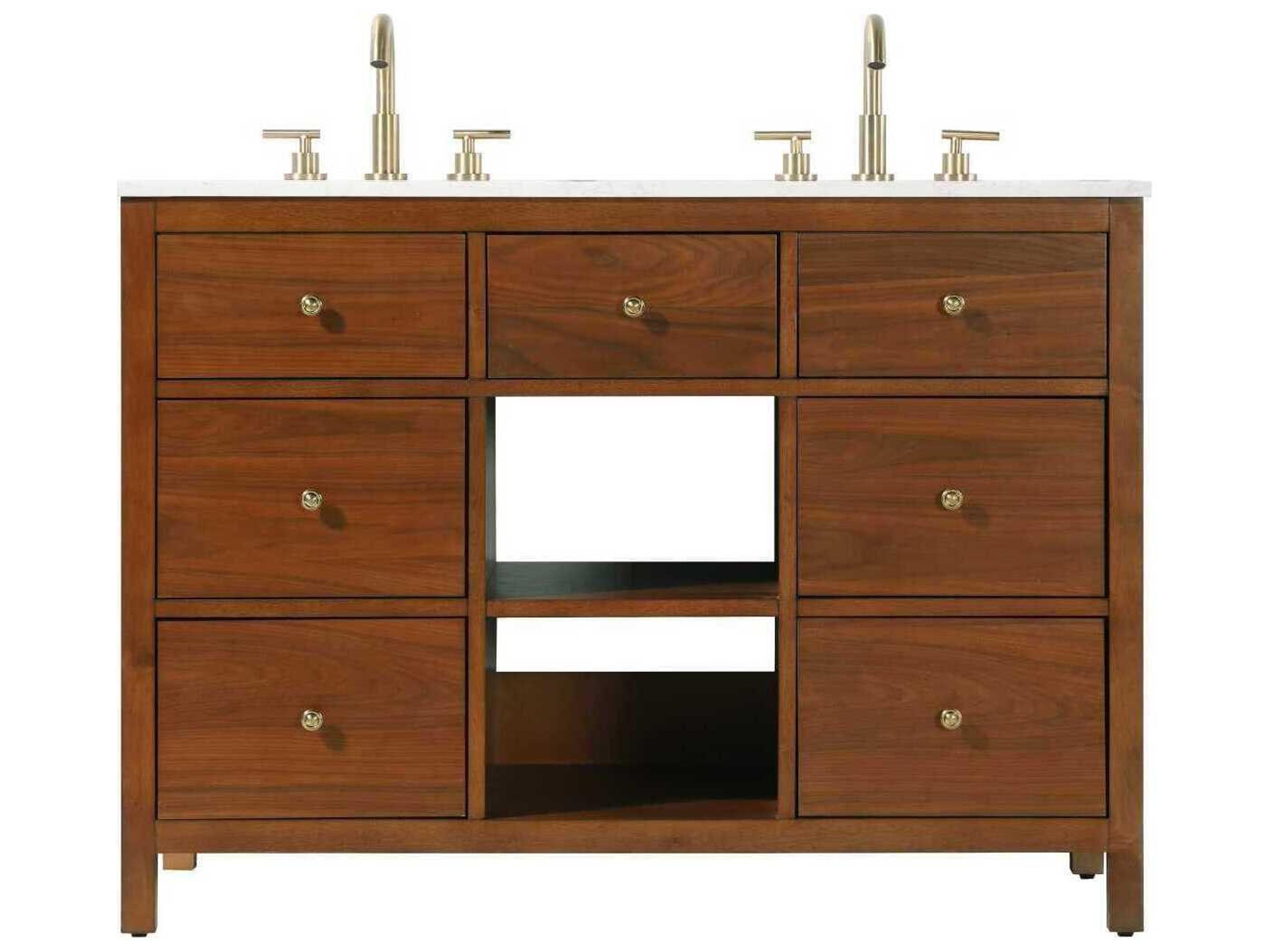 Elegant Lighting Clayton Brandy Walnut 48" Vanity