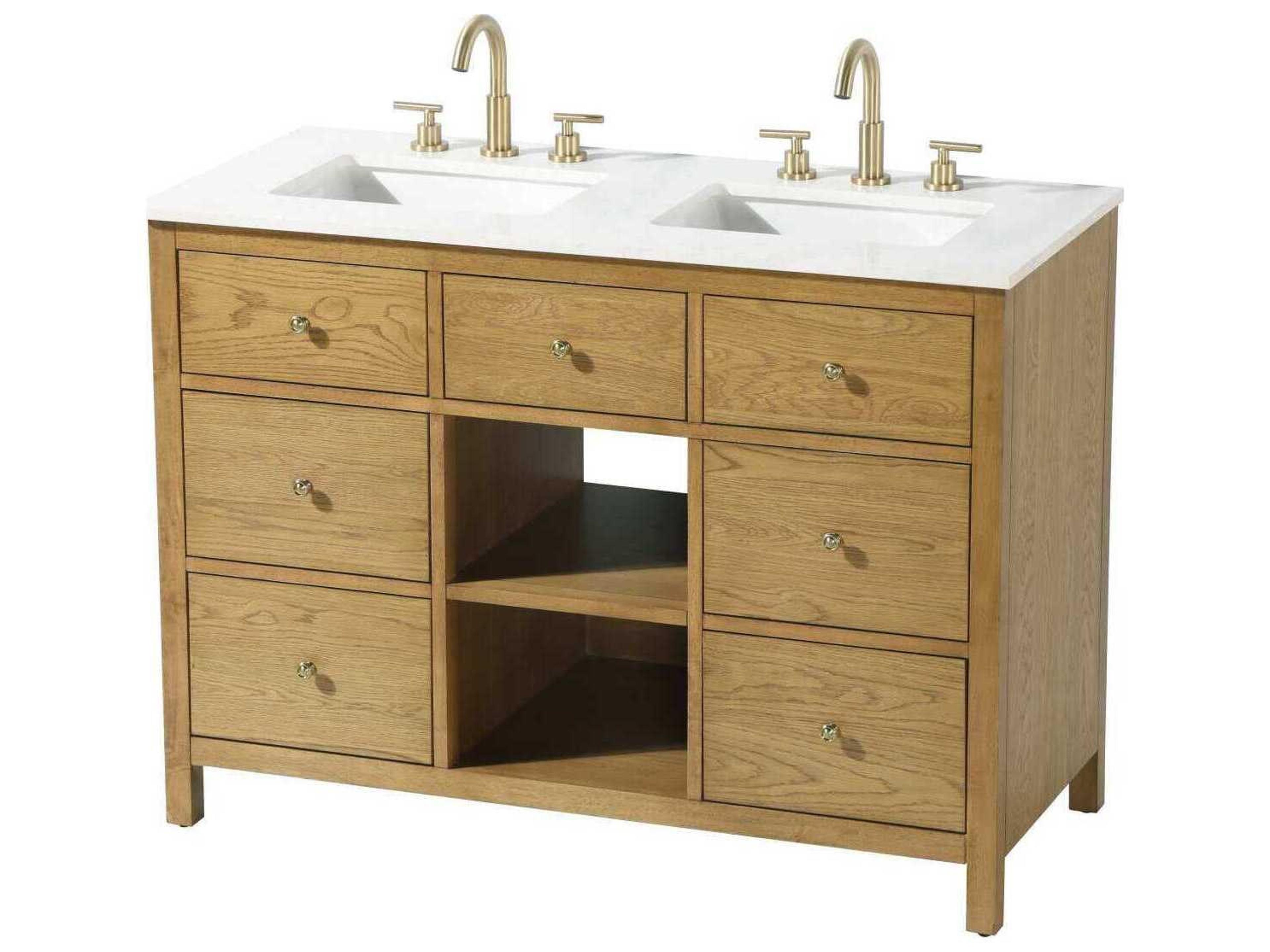 Clayton Honey Teak 48" Vanity
