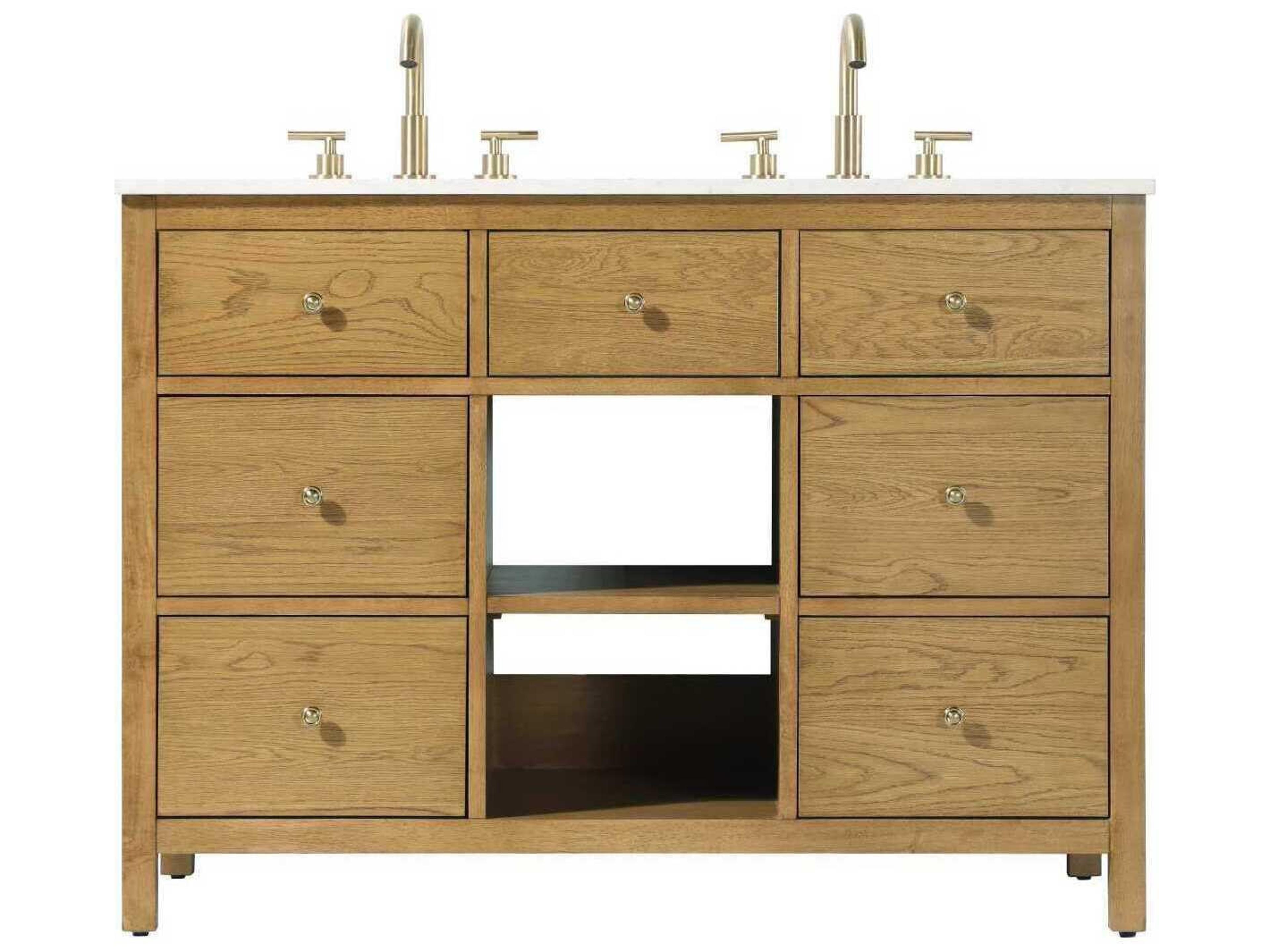 Elegant Lighting Clayton Honey Teak 48" Vanity