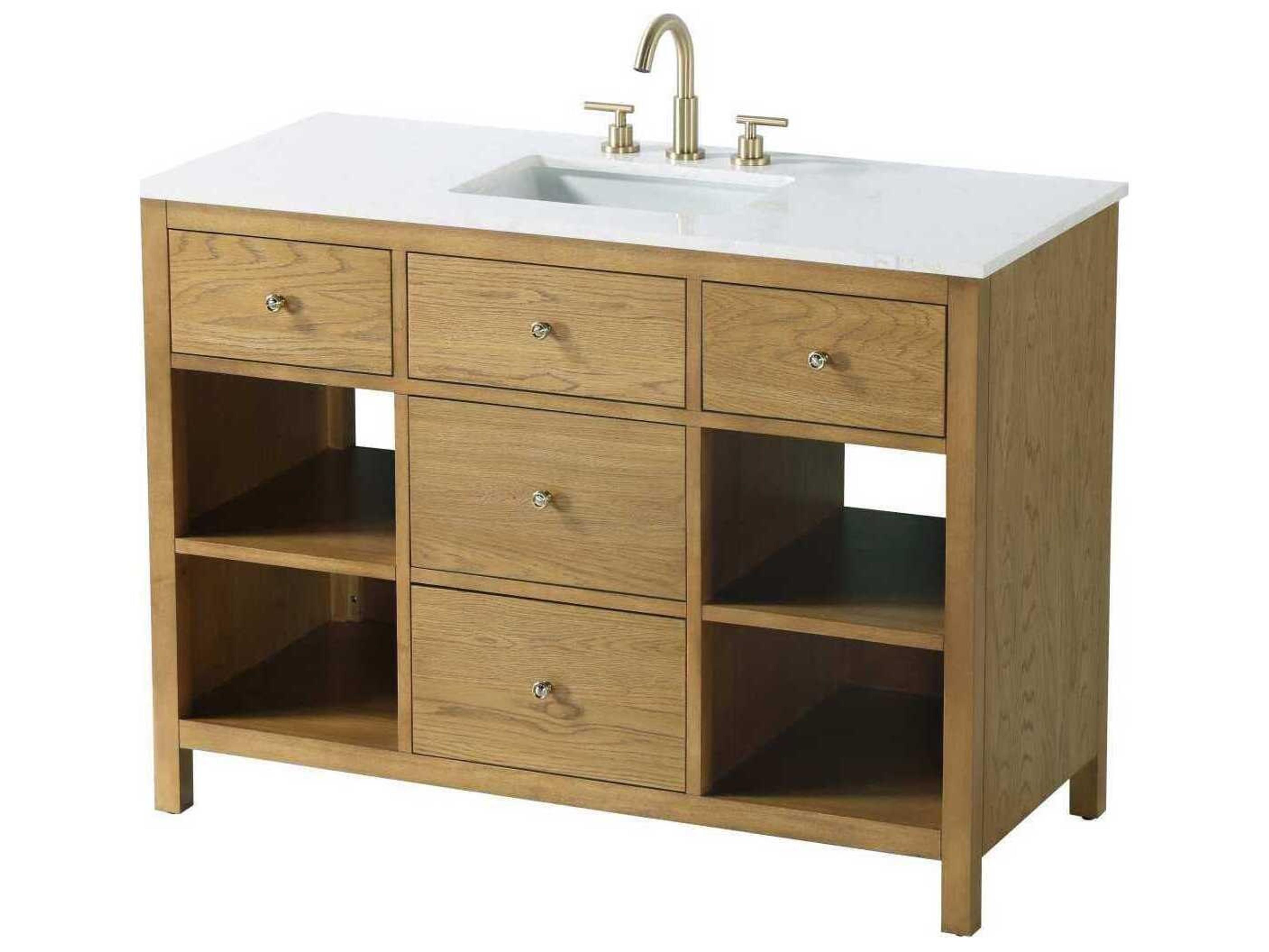Clayton Honey Teak 48" Vanity