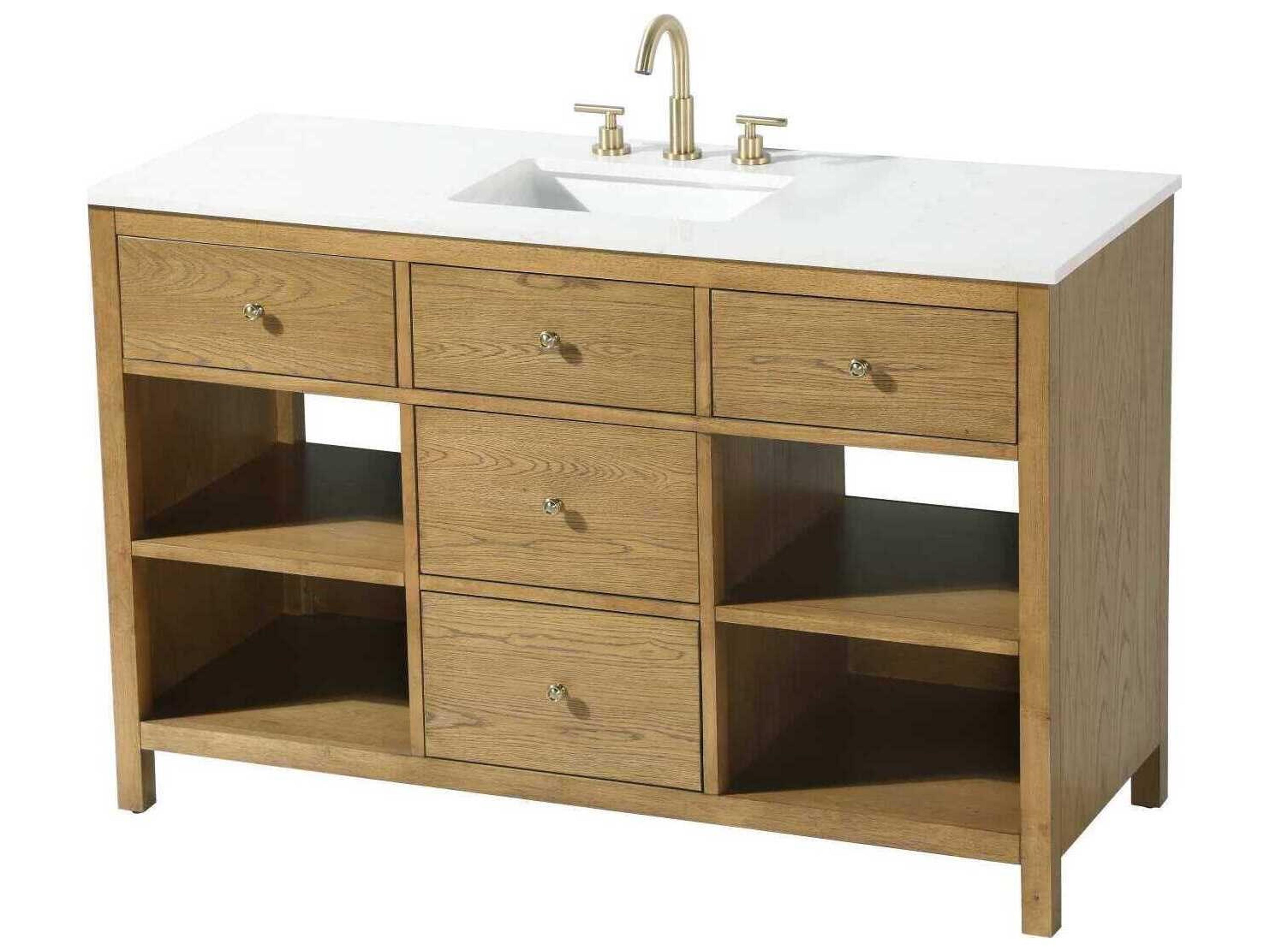 Clayton Honey Teak 54" Vanity