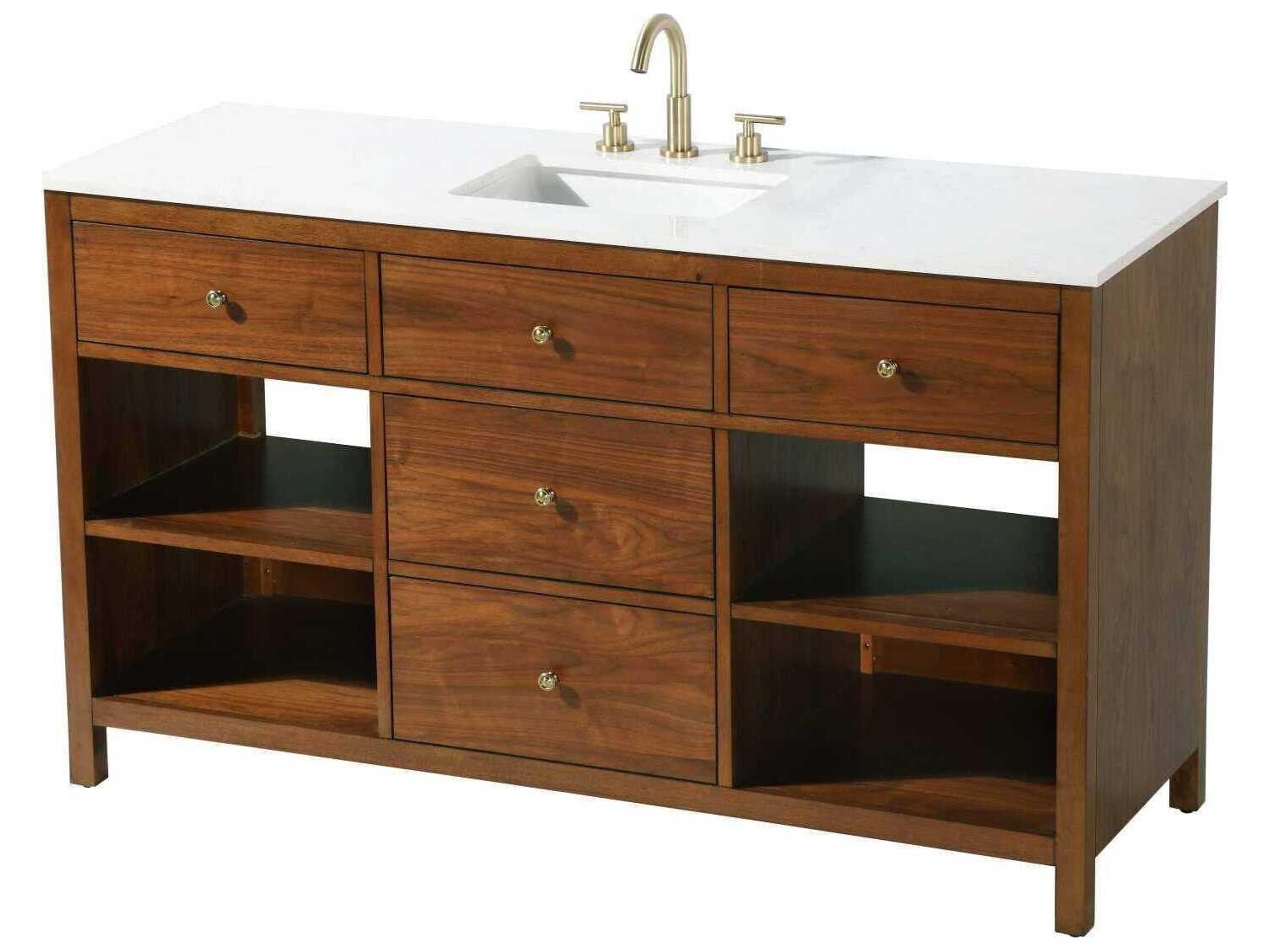 Clayton Brandy Walnut 60" Vanity