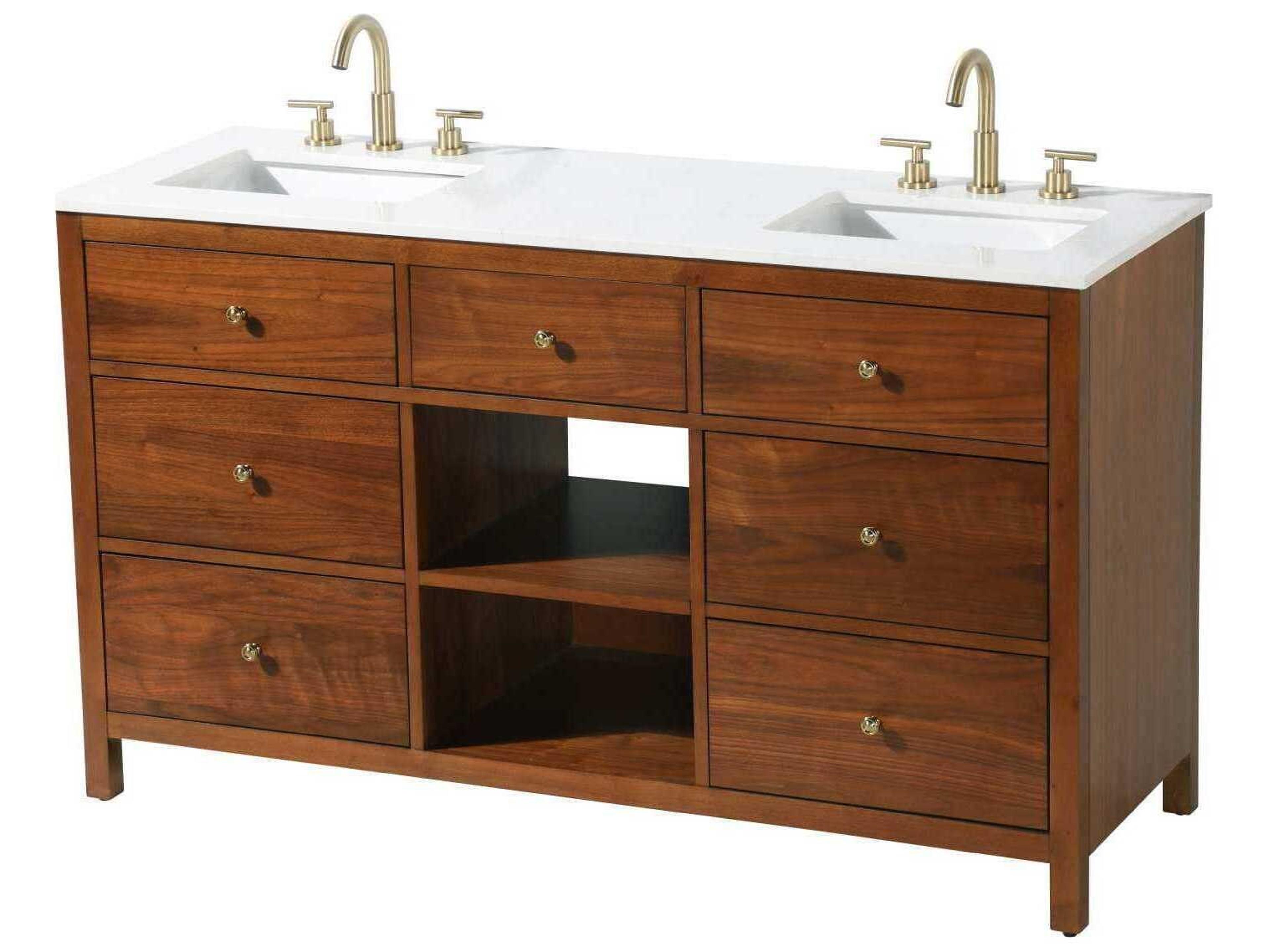 Clayton Brandy Walnut 60" Vanity