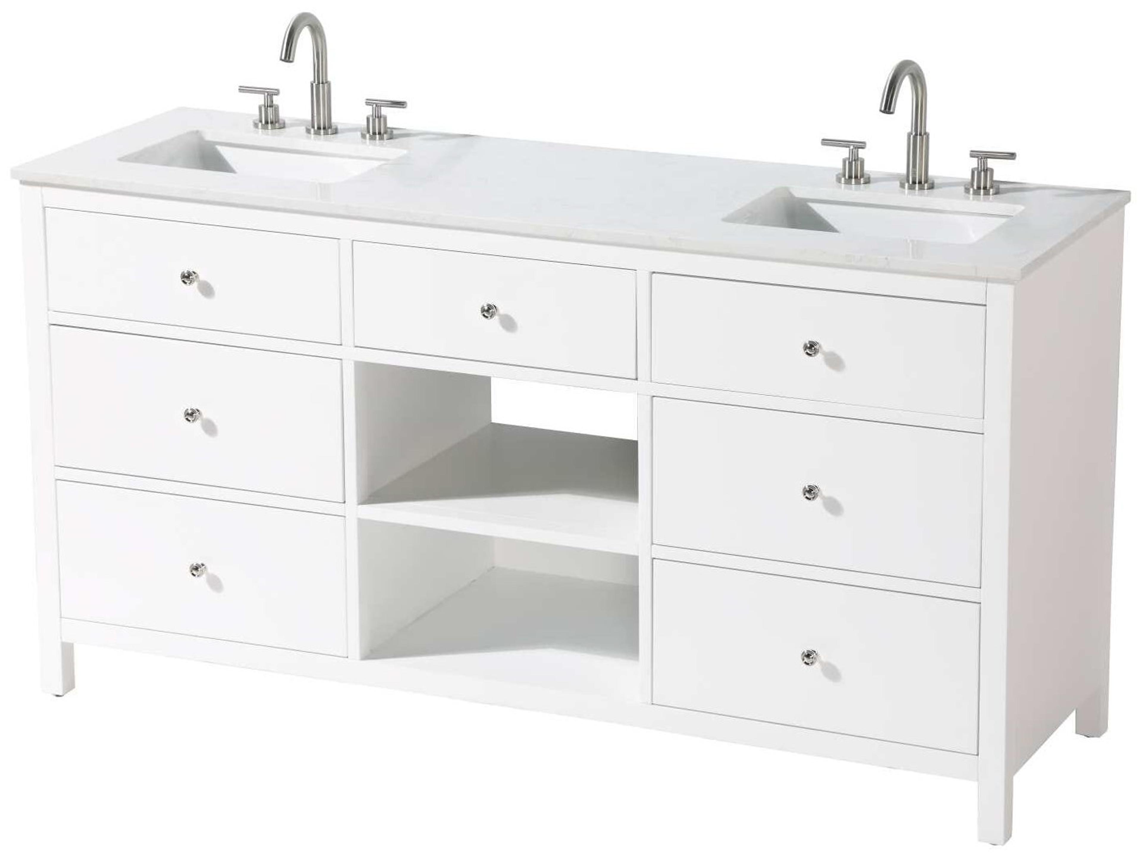 Clayton White 60" Vanity