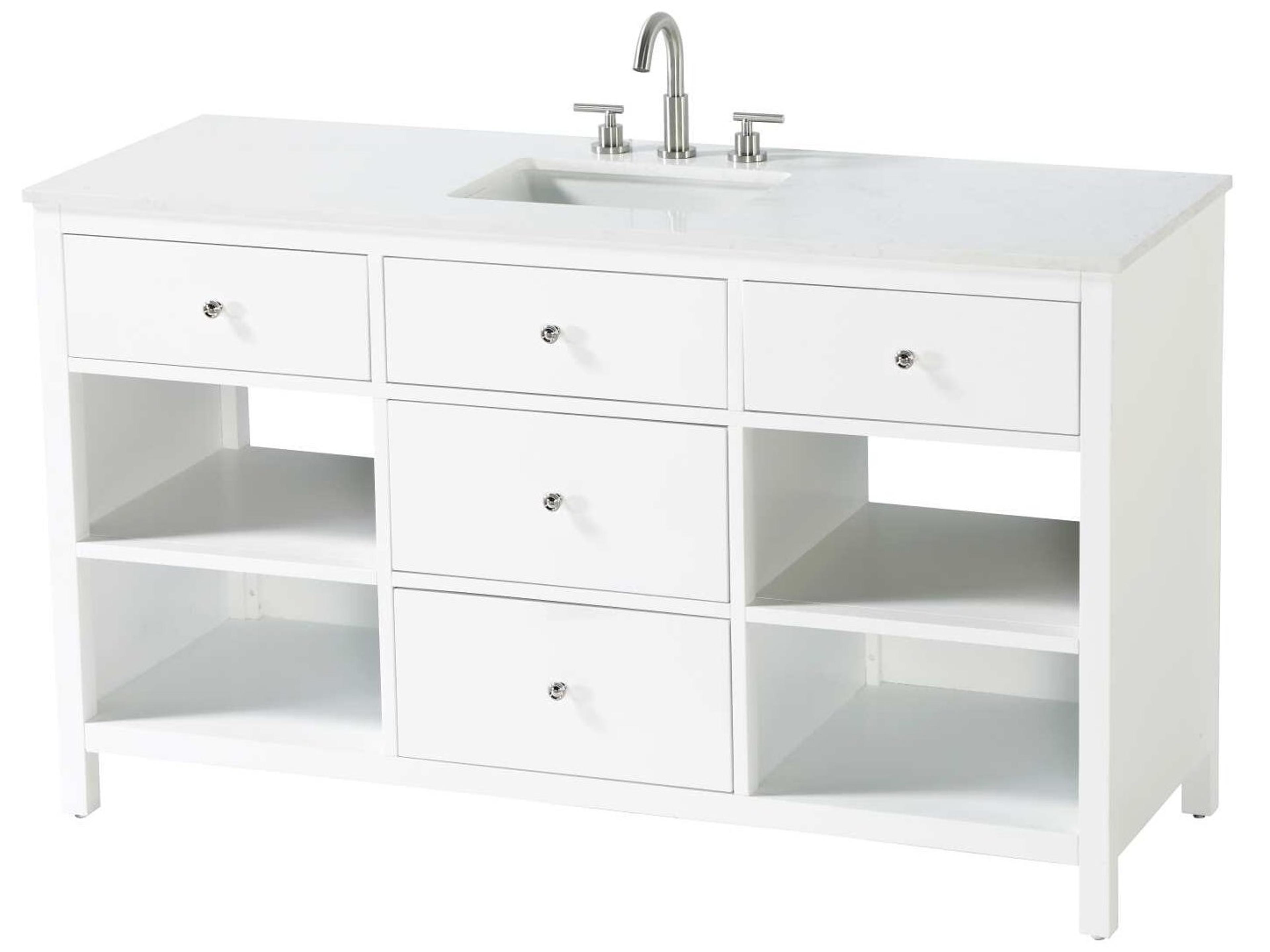 Clayton White 60" Vanity