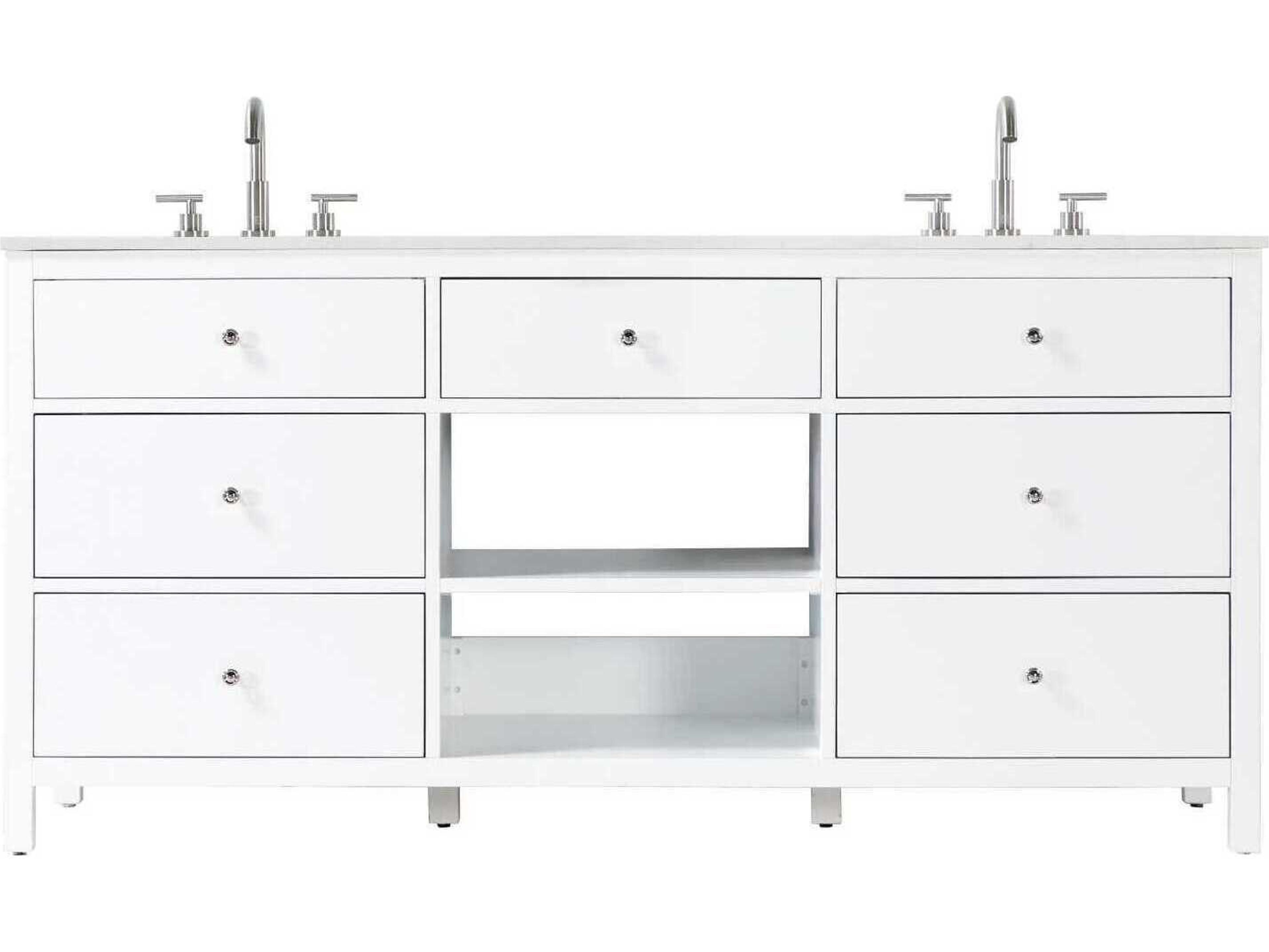 Elegant Lighting Clayton White 72" Vanity