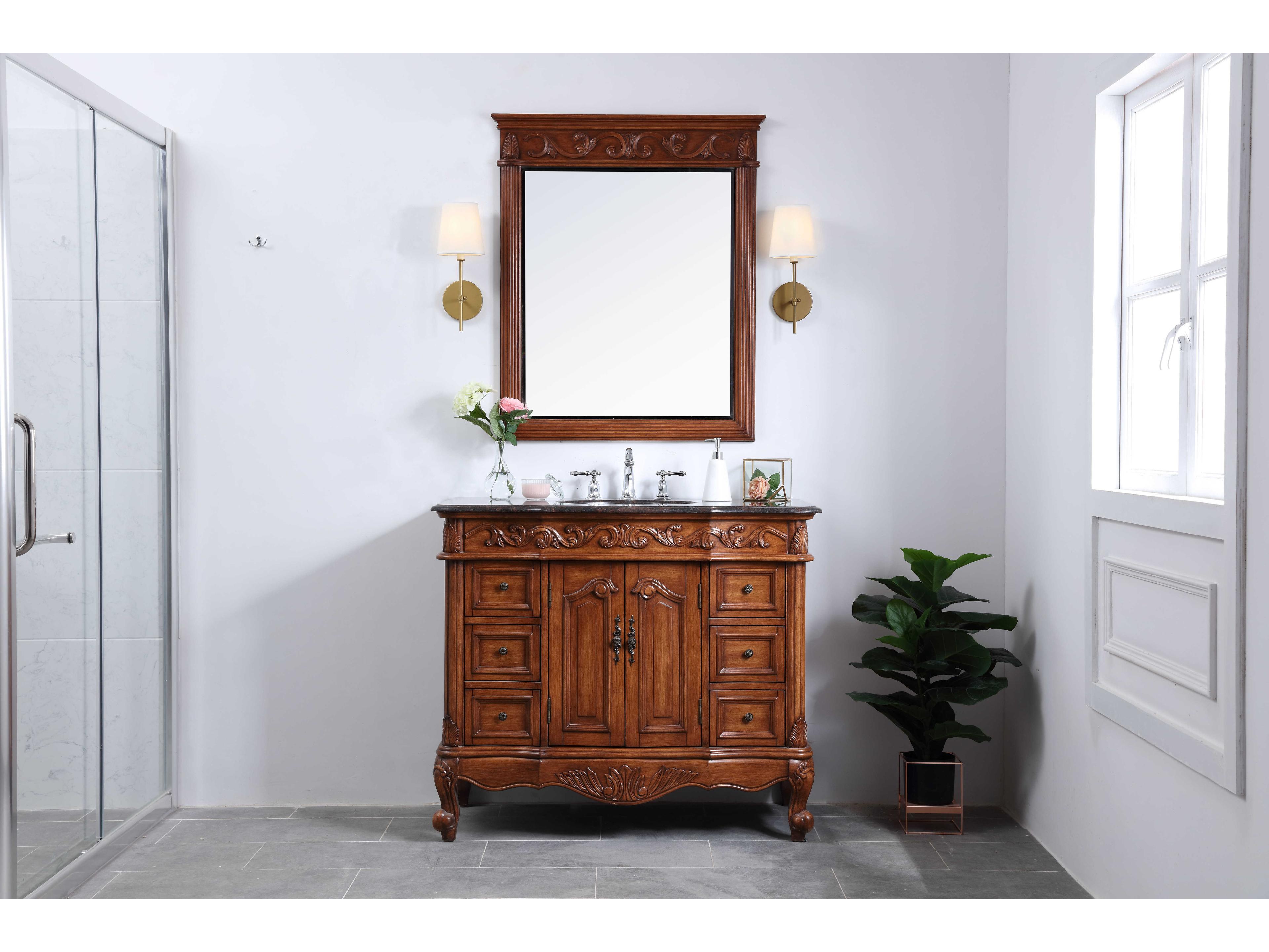 Elegant Lighting Oakland Teak 42" Vanity