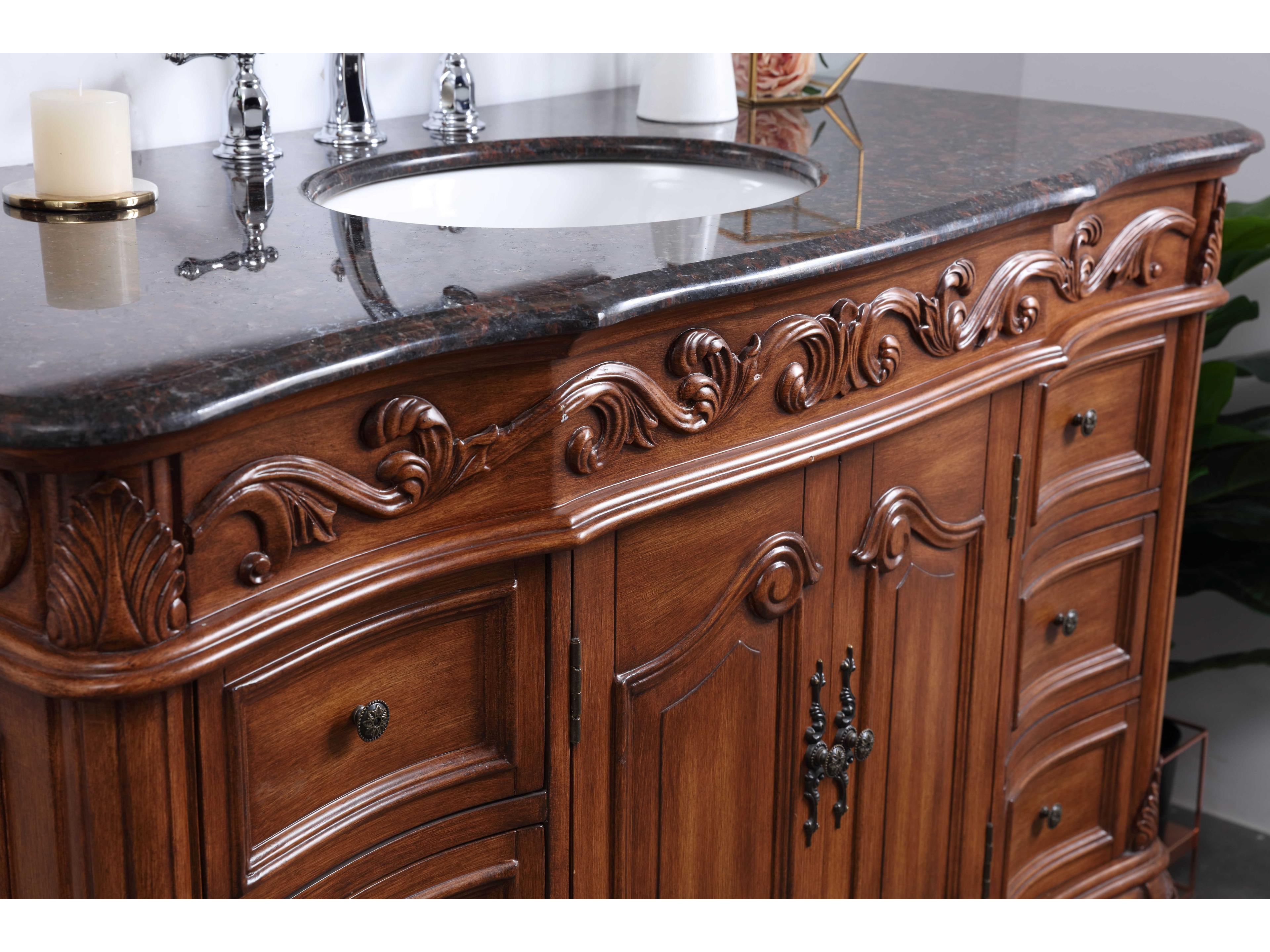 Elegant Lighting Oakland Teak 48" Vanity