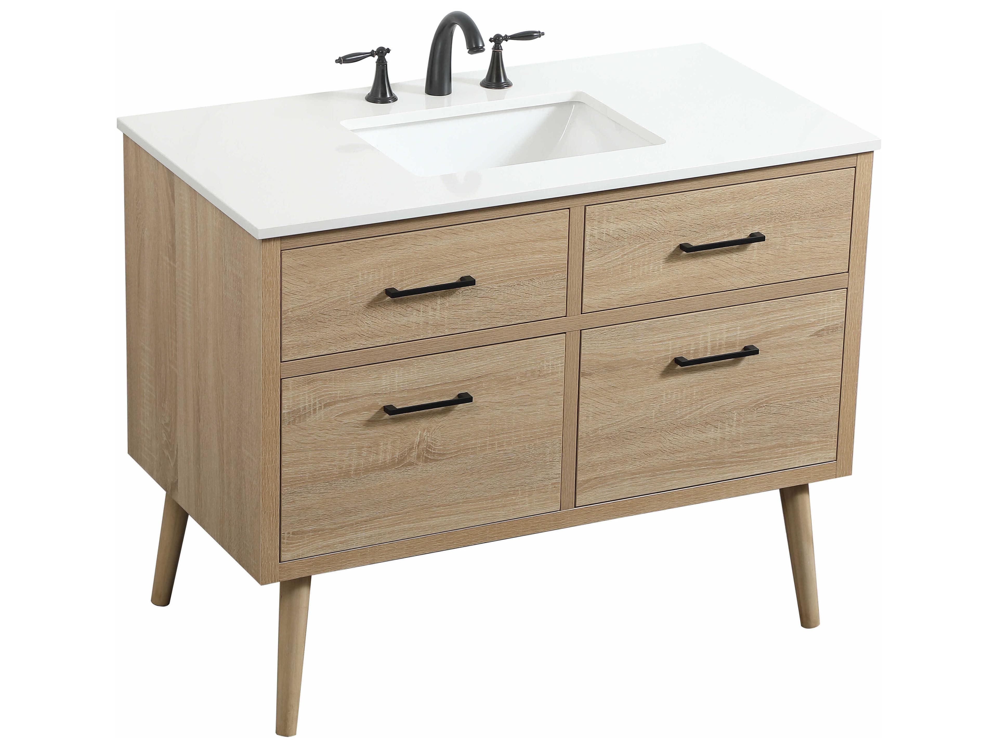 Elegant Lighting Boise Mango Wood 42" Vanity