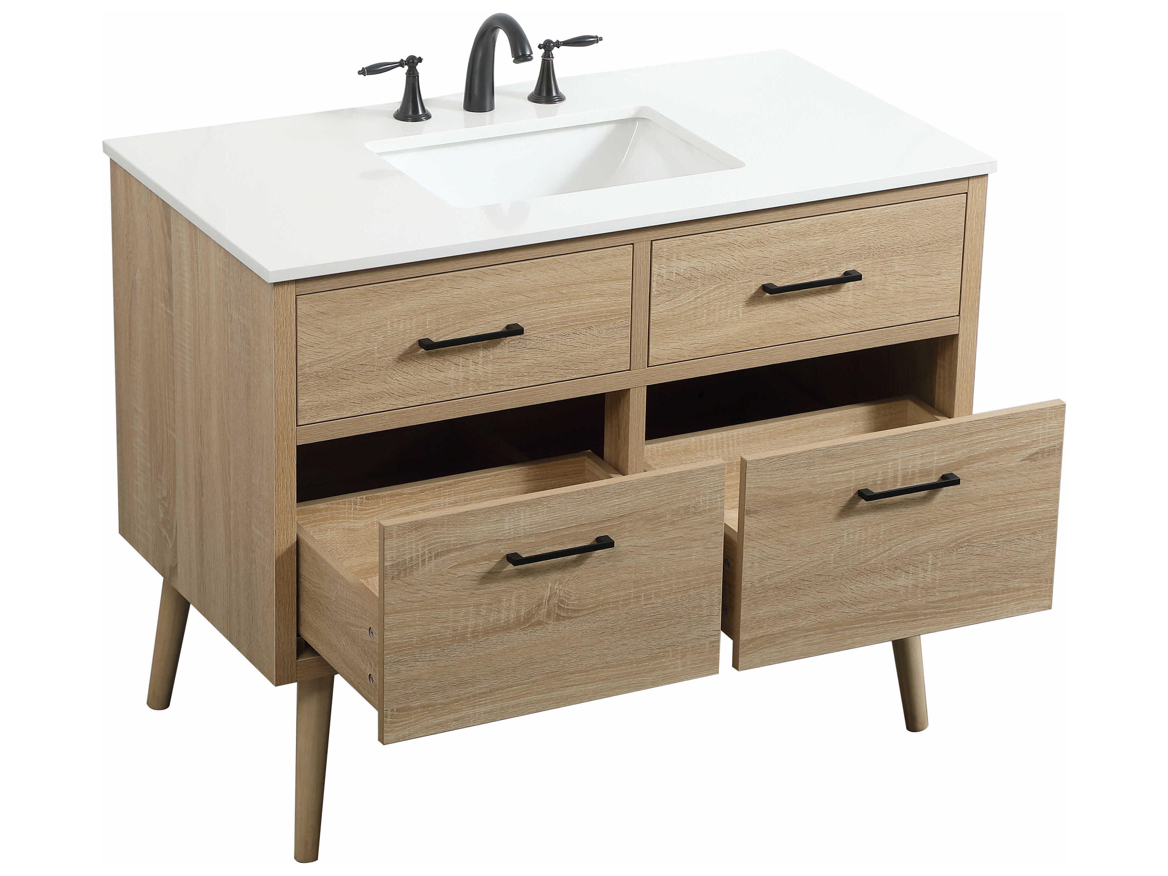 Elegant Lighting Boise Mango Wood 42" Vanity