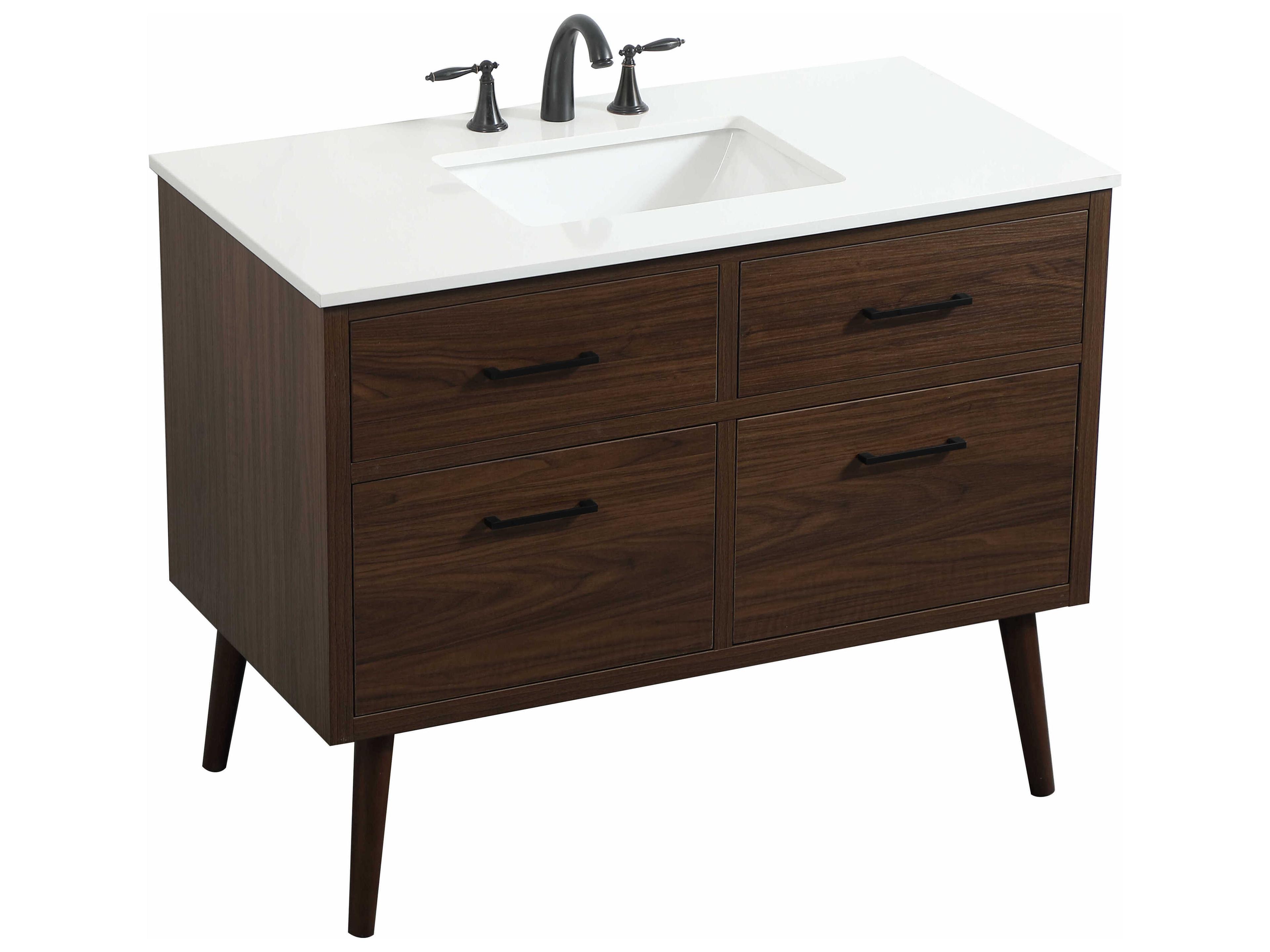 Elegant Lighting Boise Walnut 42" Vanity