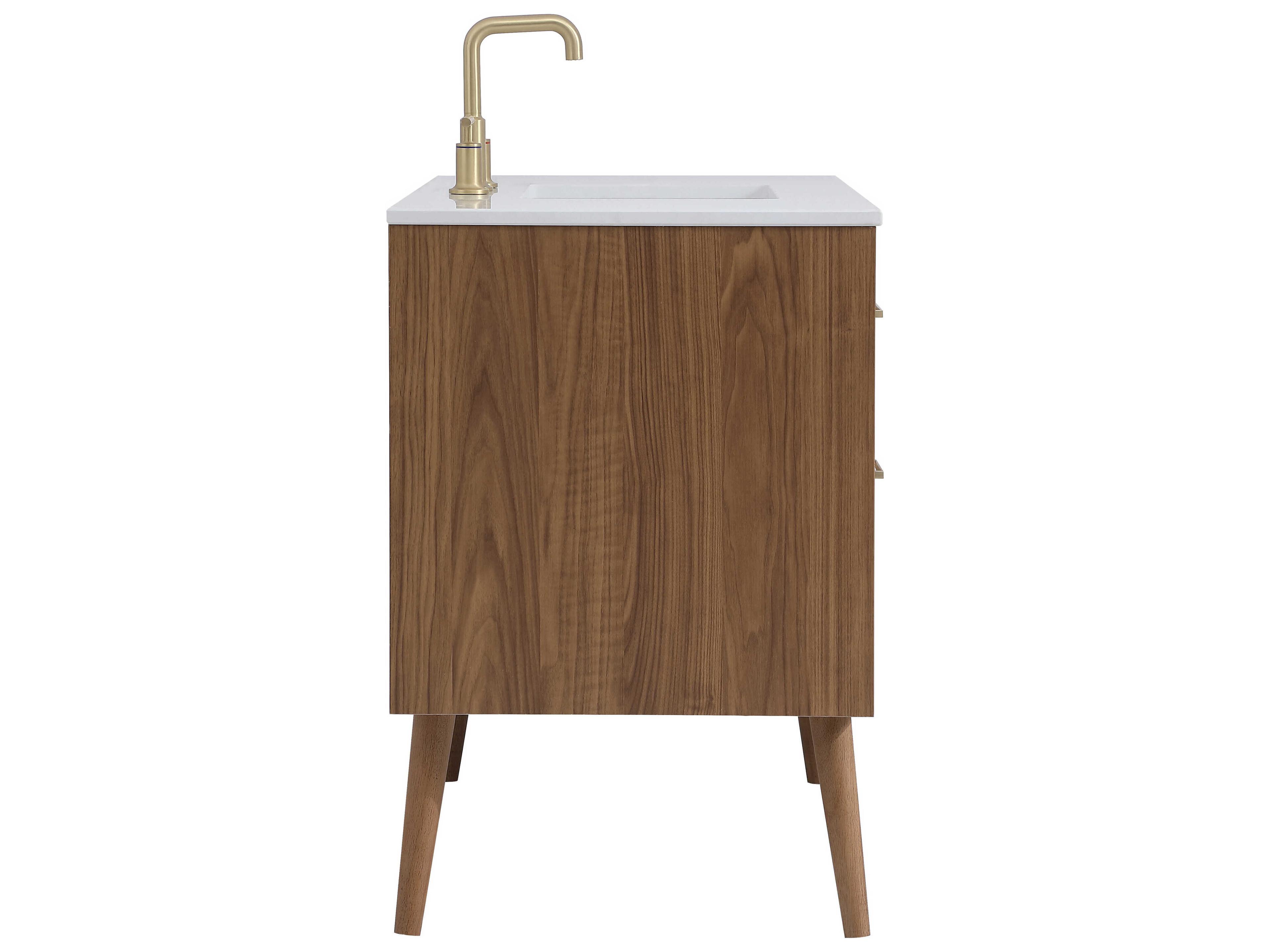 Elegant Lighting Boise Walnut Brown 42" Vanity